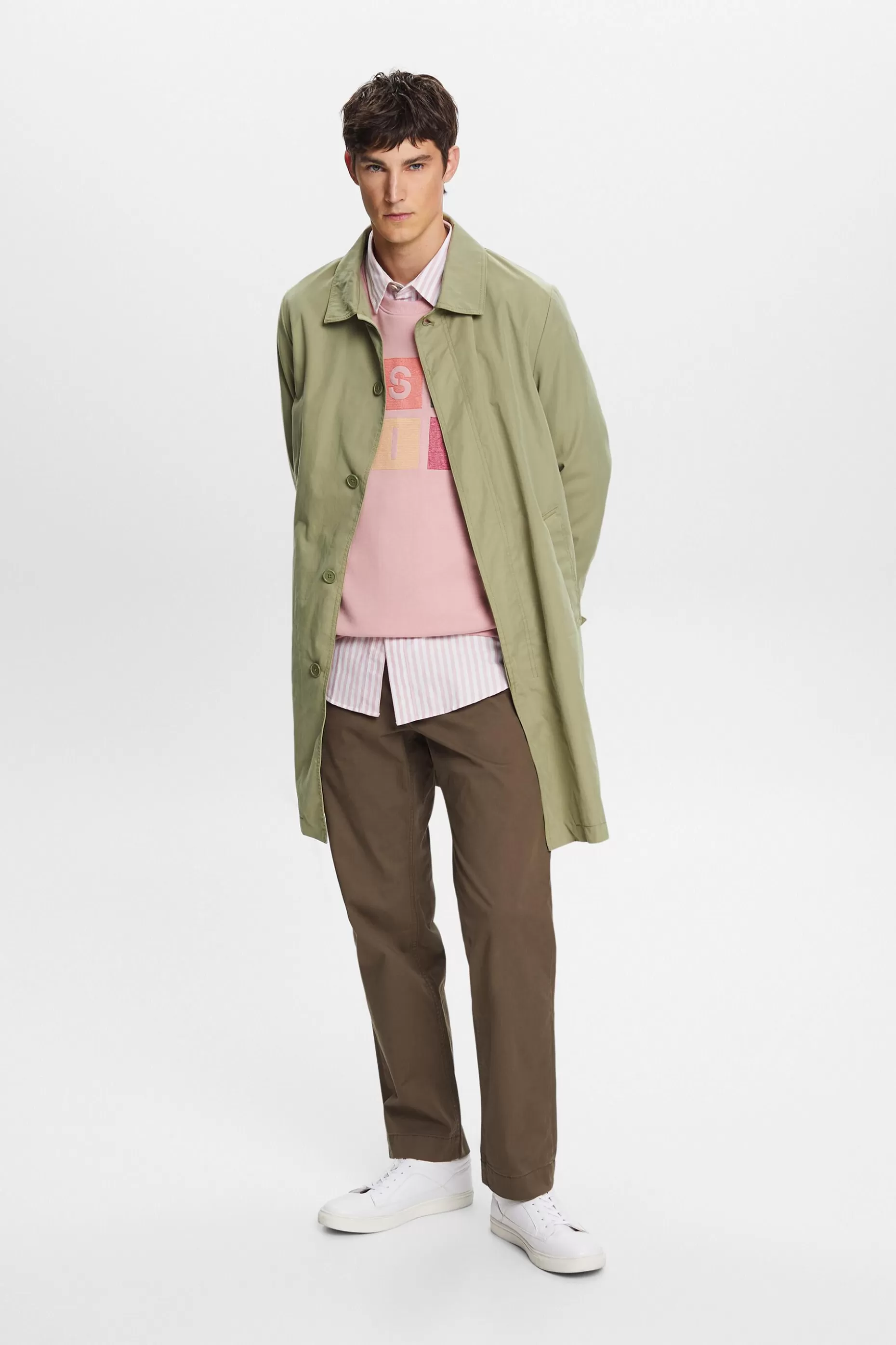 ESPRIT Cotton-Twill Straight Chinos at our Online Shop *Men Pants + Joggers