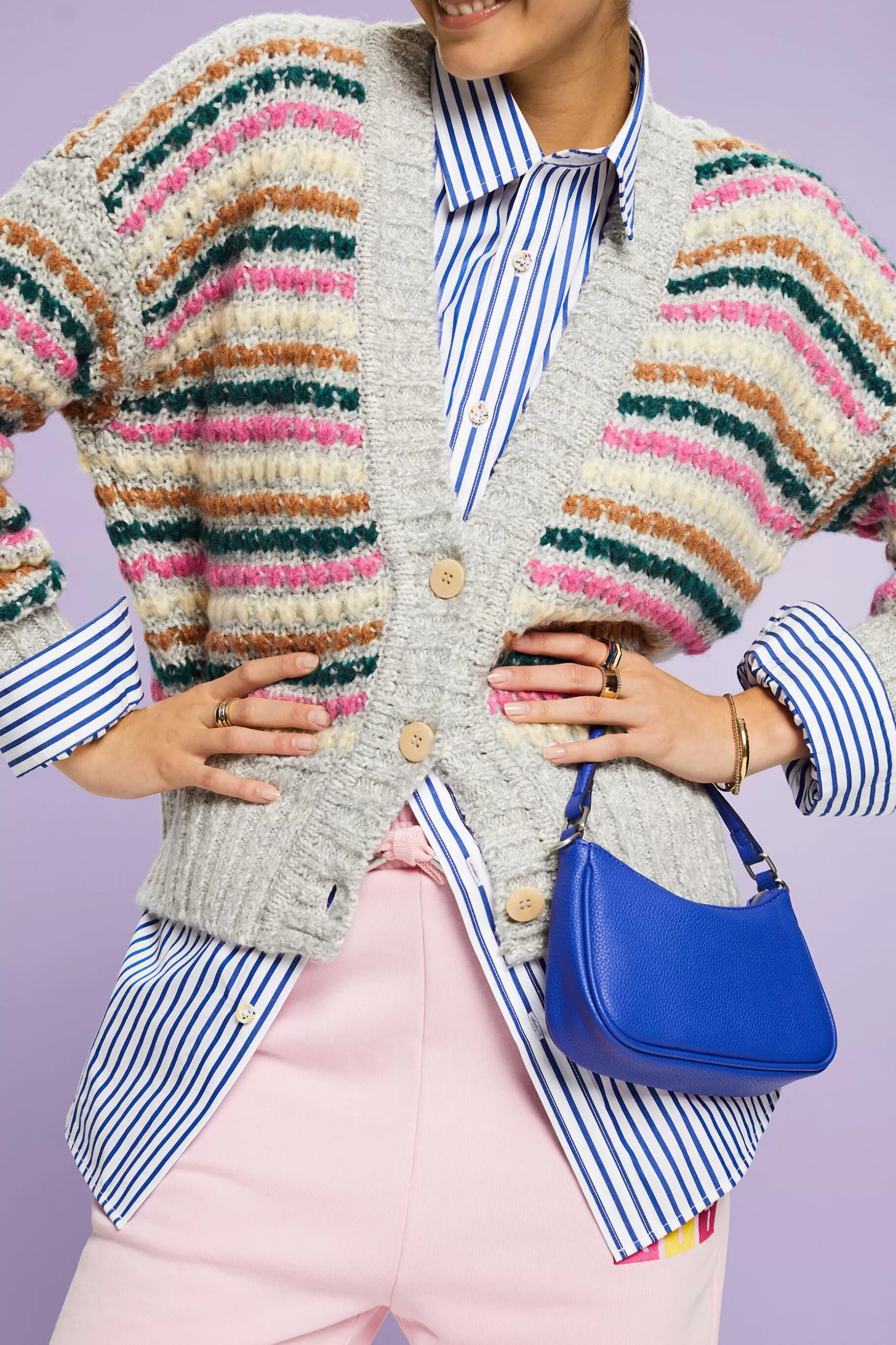 ESPRIT Cotton-Wool Blend Cardigan at our Online Shop *Women Sweaters