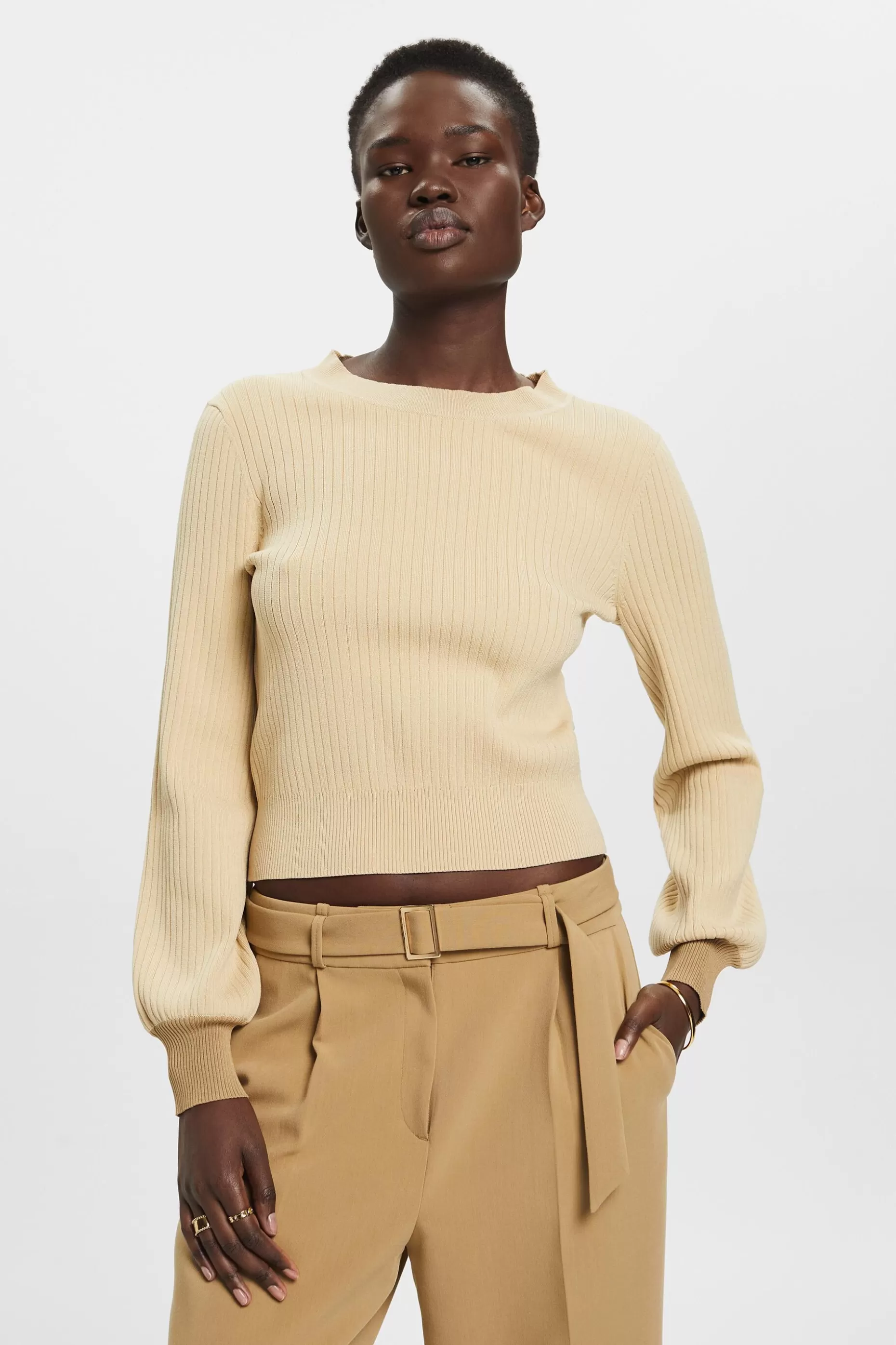 ESPRIT Crewneck colour block jumper at our Online Shop *Women Sweaters