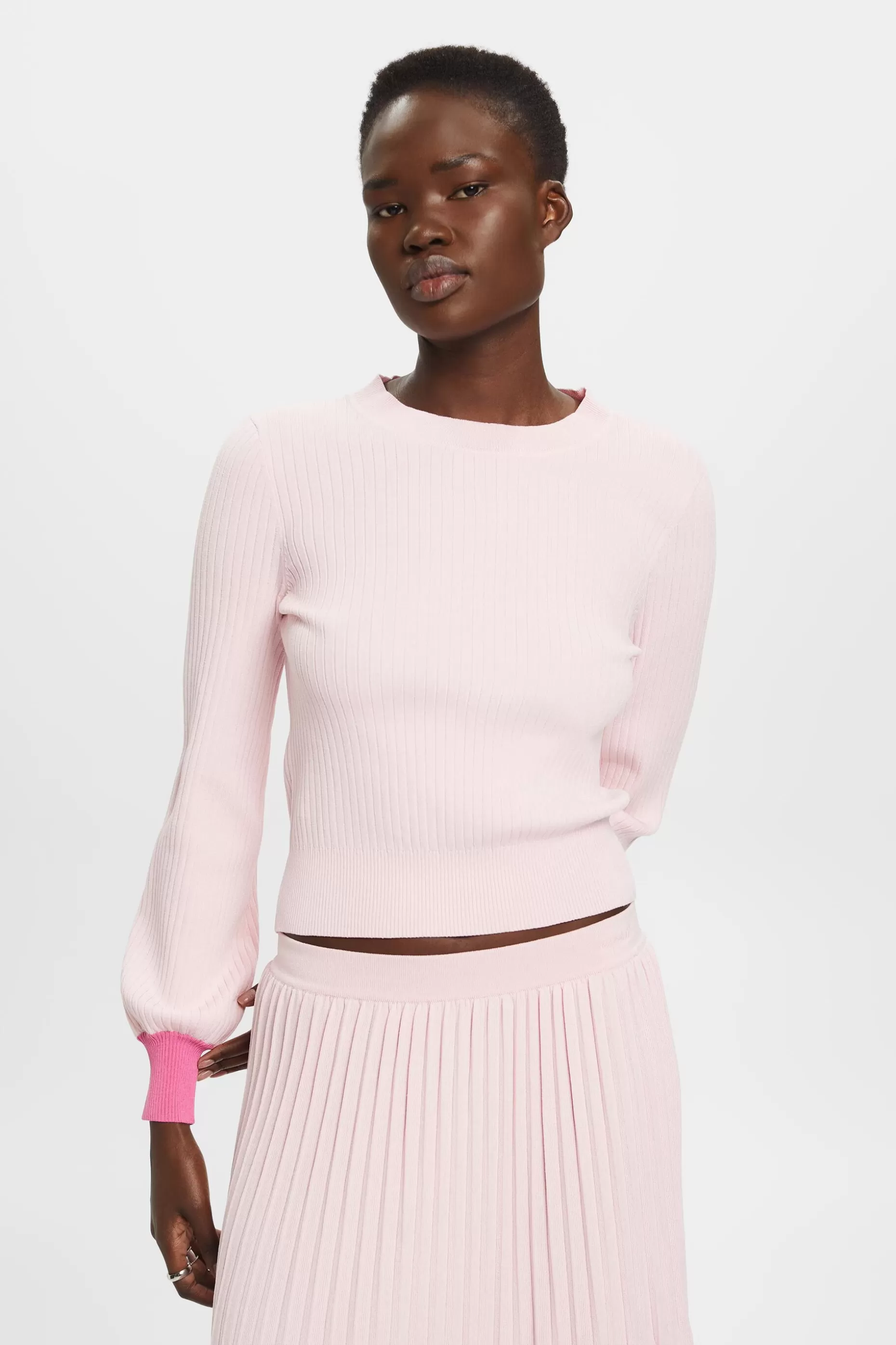 ESPRIT Crewneck colour block jumper at our Online Shop *Women Sweaters