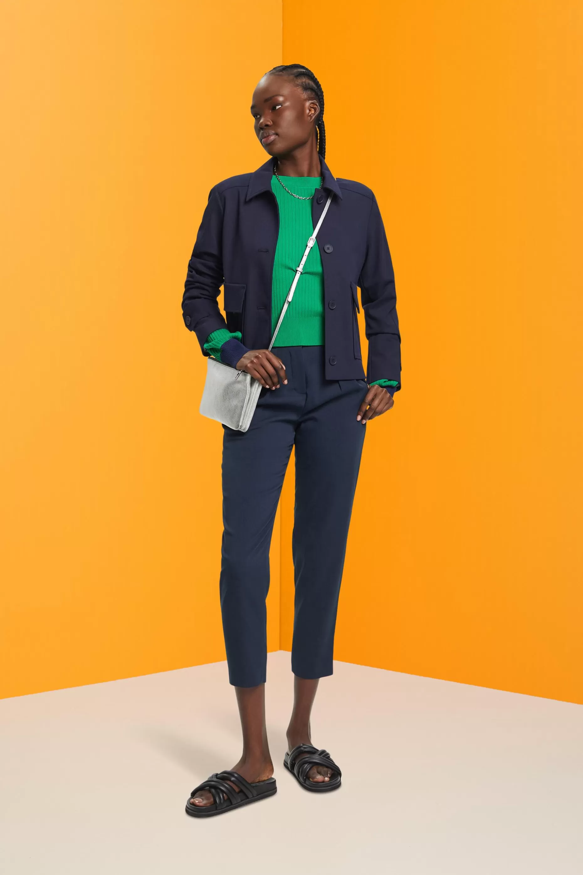 ESPRIT Crewneck colour block jumper at our Online Shop *Women Sweaters