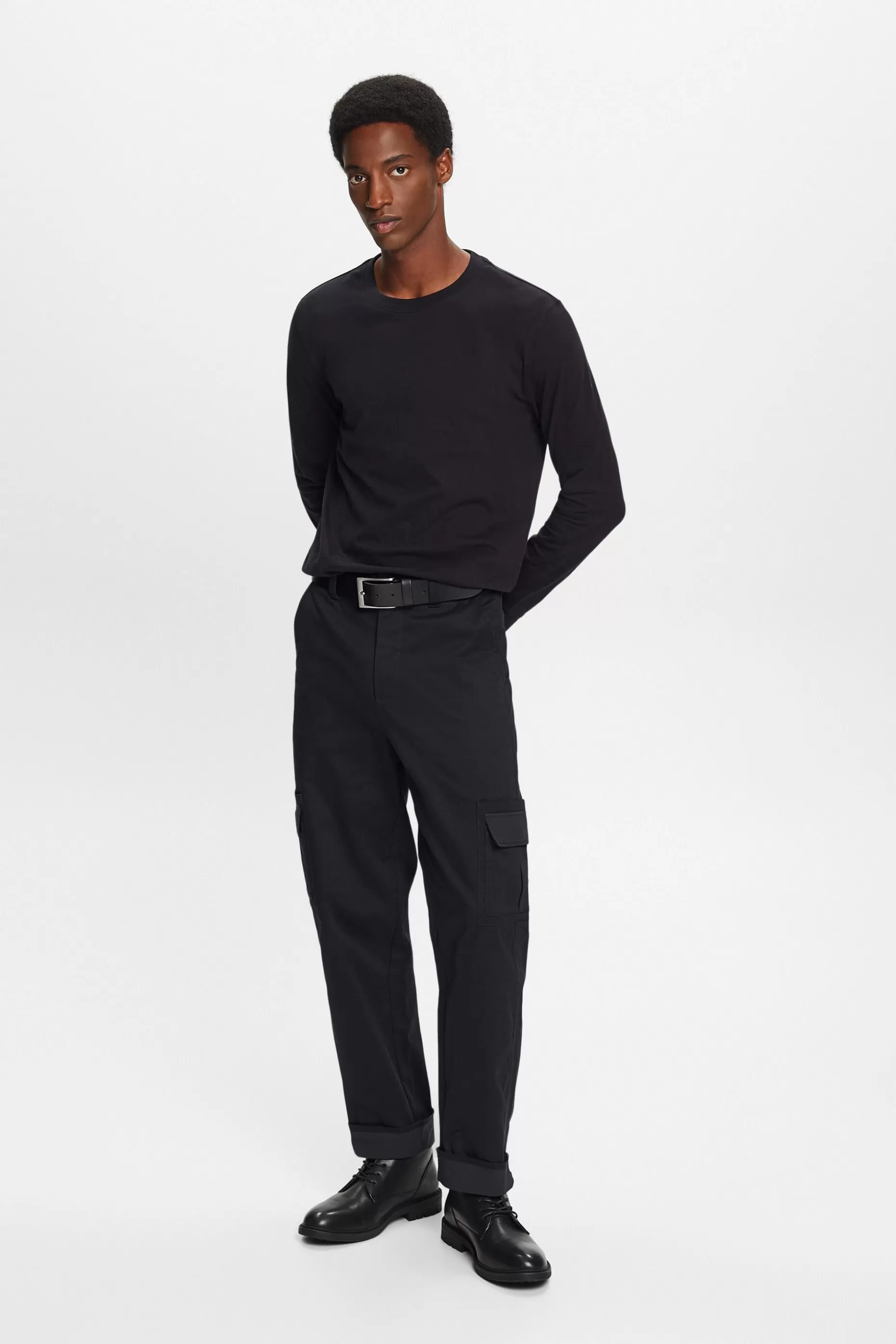 ESPRIT Crewneck Long Sleeve T-Shirt at our Online Shop *Men T-Shirts + Polos