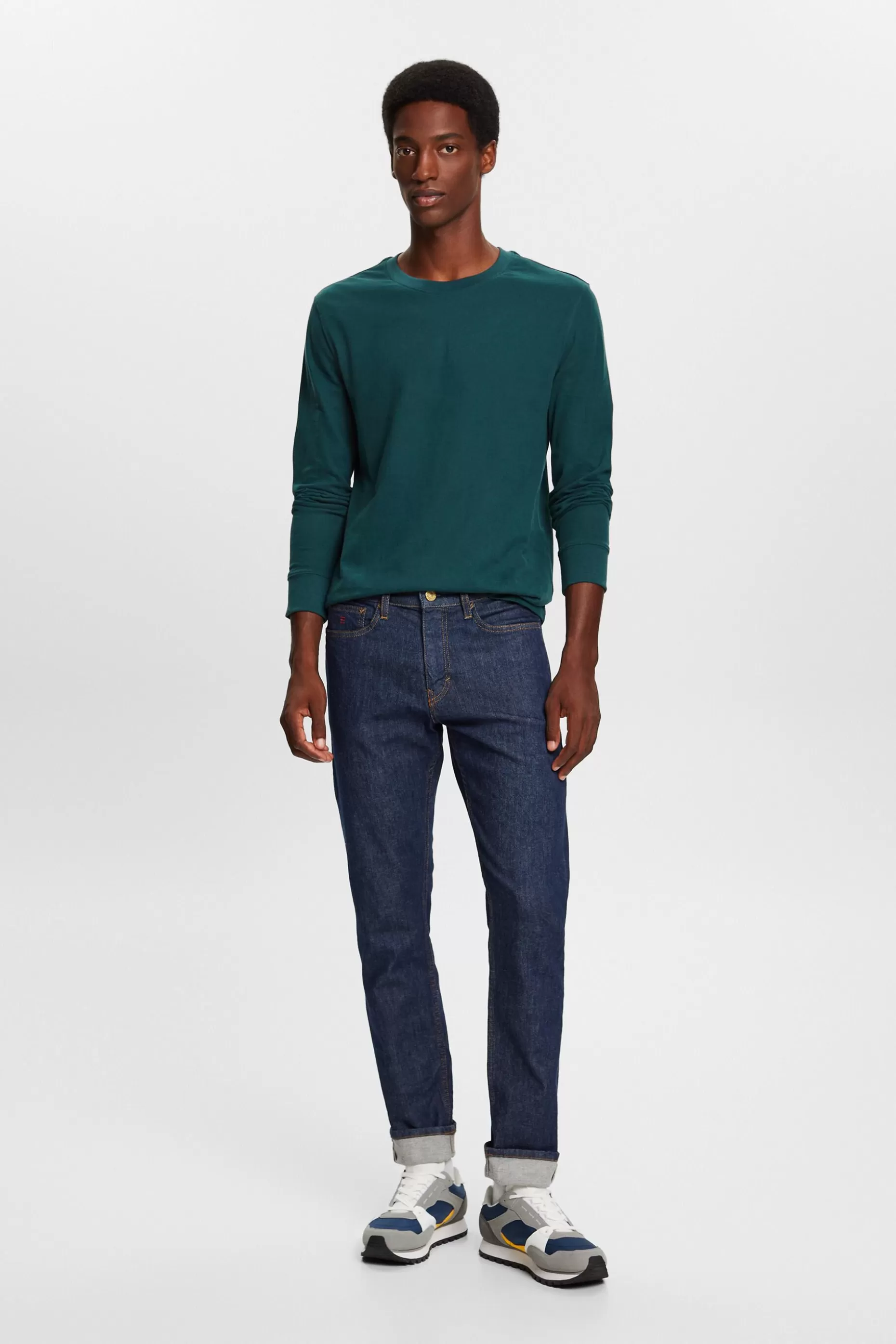 ESPRIT Crewneck Long Sleeve T-Shirt at our Online Shop *Men T-Shirts + Polos