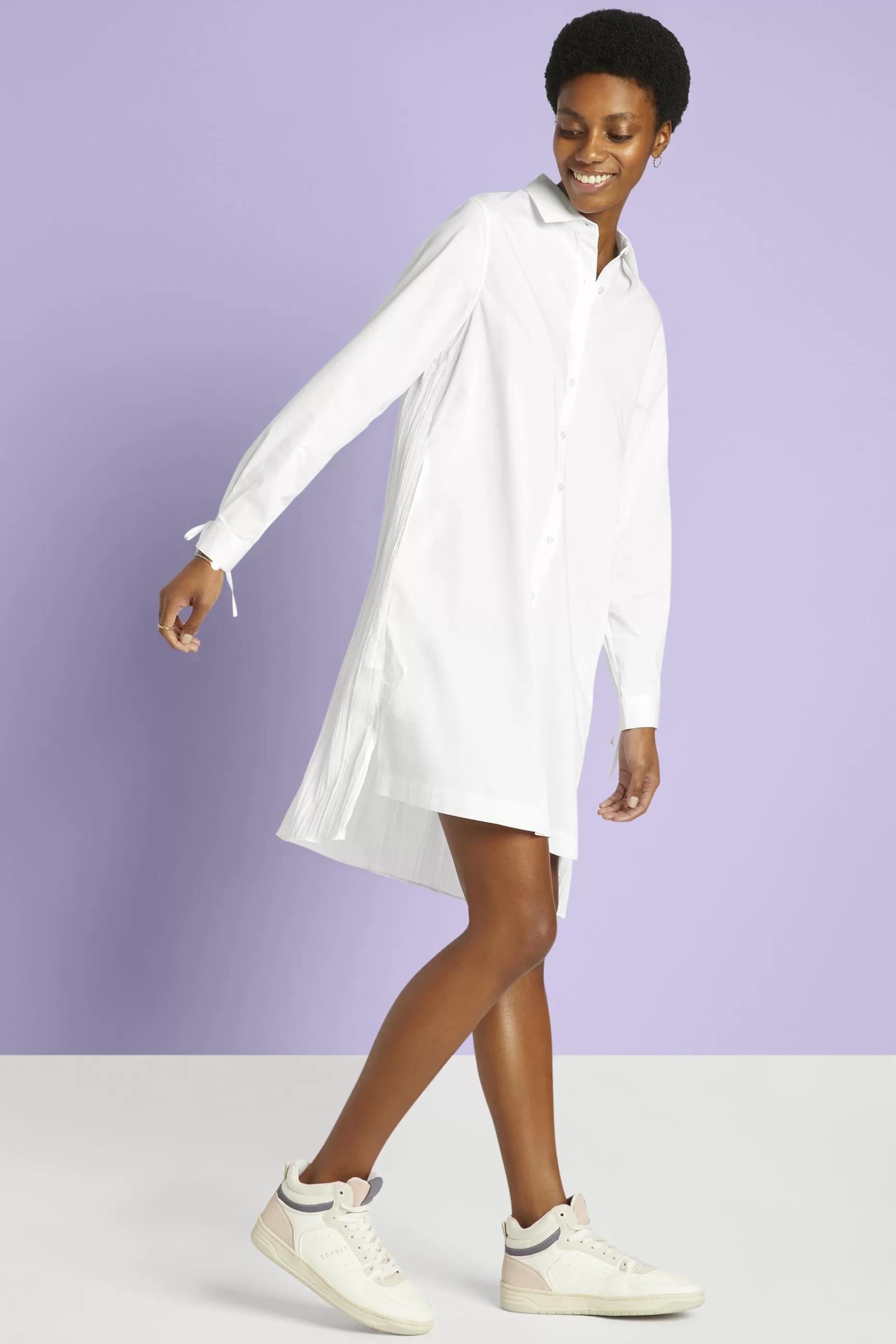 ESPRIT Crinkled Midi Shirt Dress at our Online Shop *Women Dresses + Jumpsuits