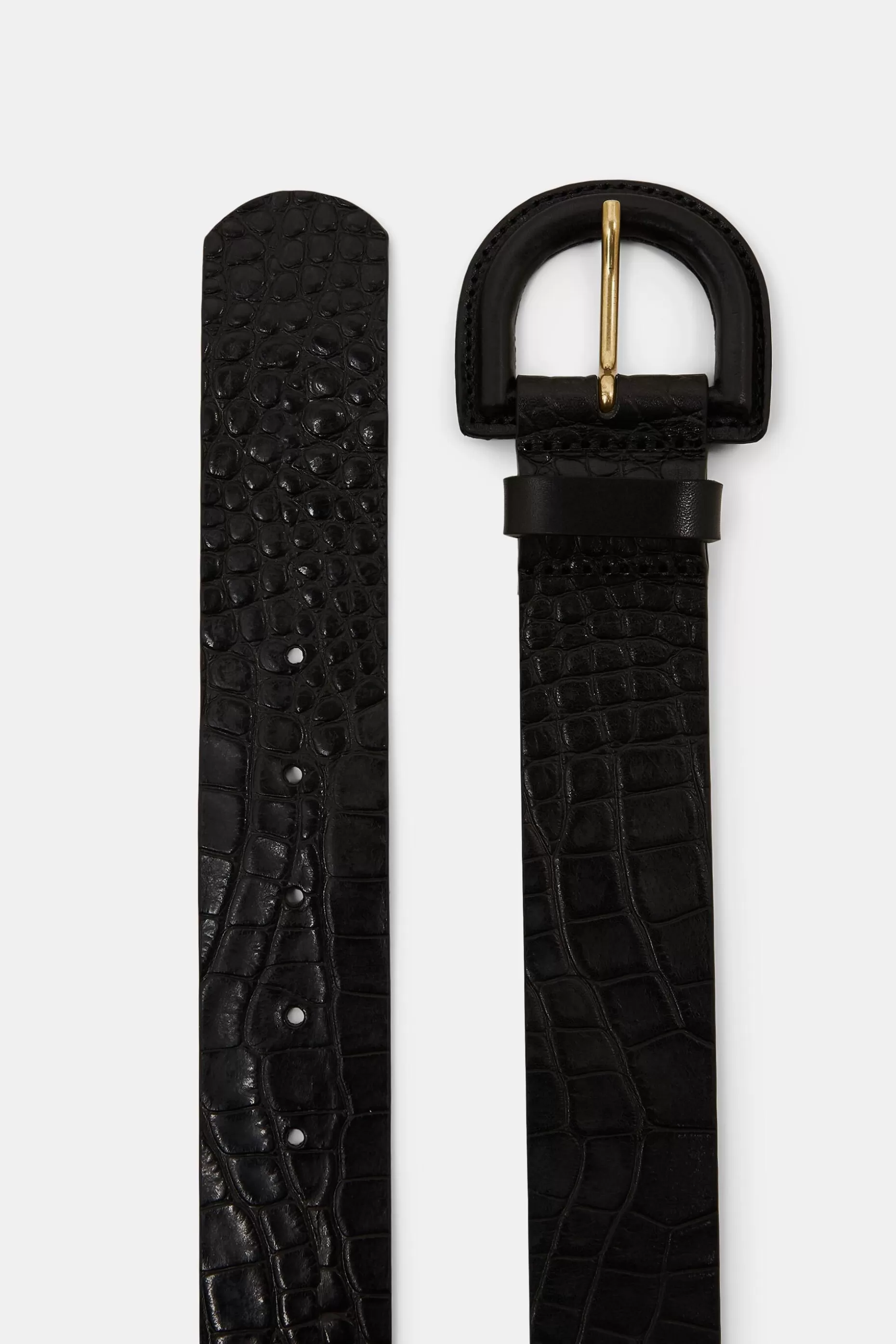 ESPRIT Croc-Textured Leather Belt at our Online Shop *Boys Boys
