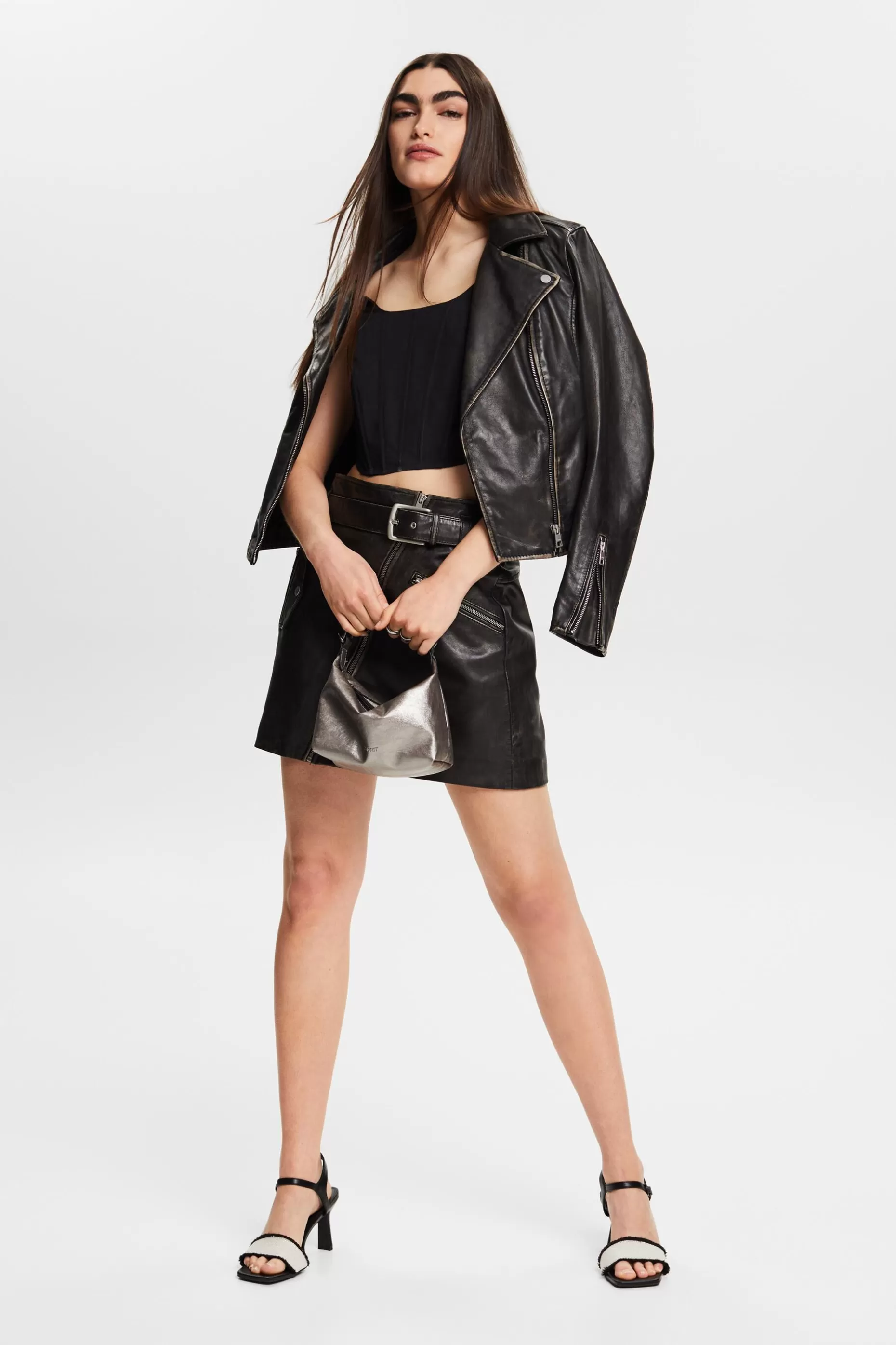 ESPRIT Cropped Cotton Poplin Corset Top at our Online Shop *Women Shirts + Blouses