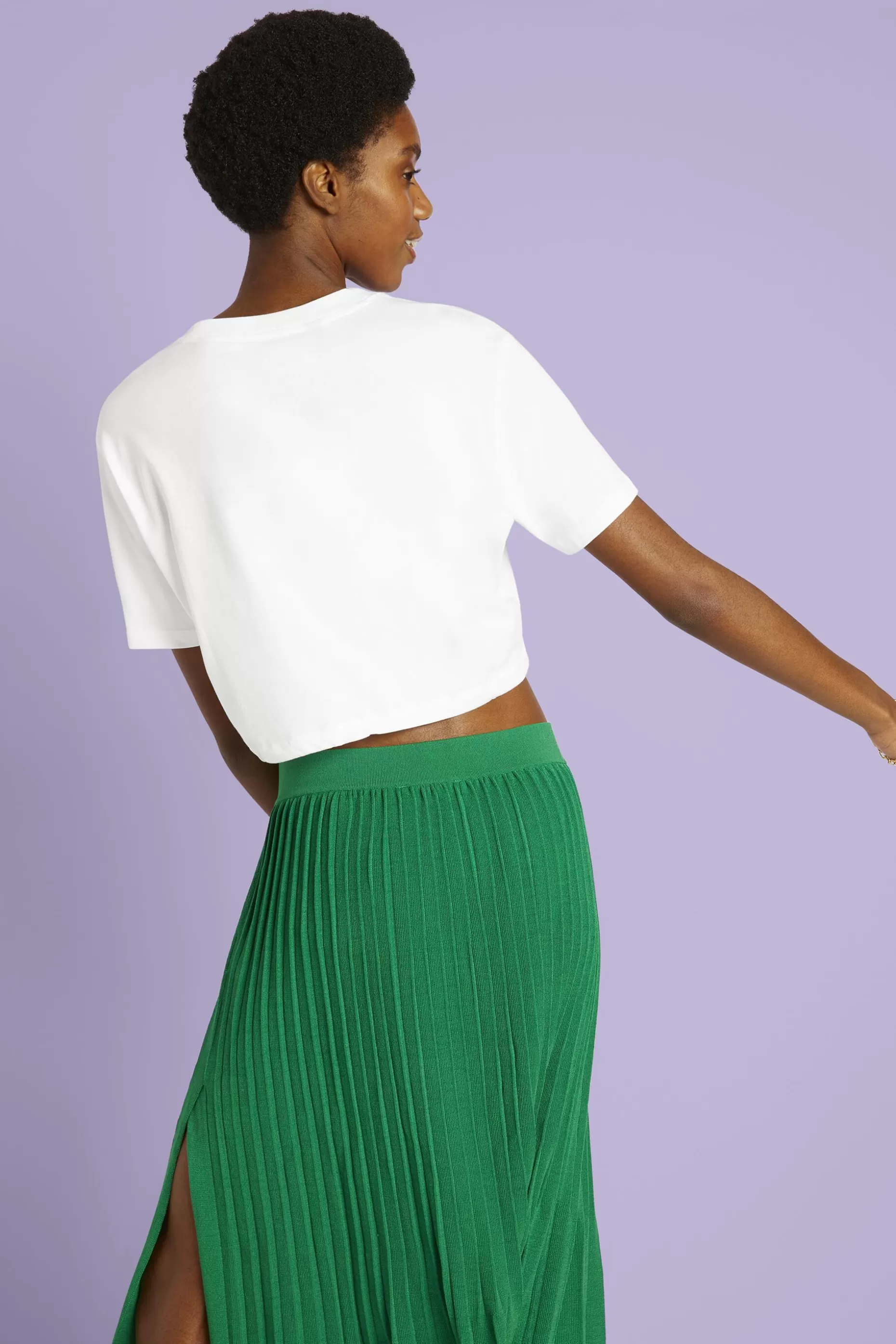 ESPRIT Cropped Logo Cotton Jersey T-Shirt at our Online Shop *Women T-Shirts + Tops