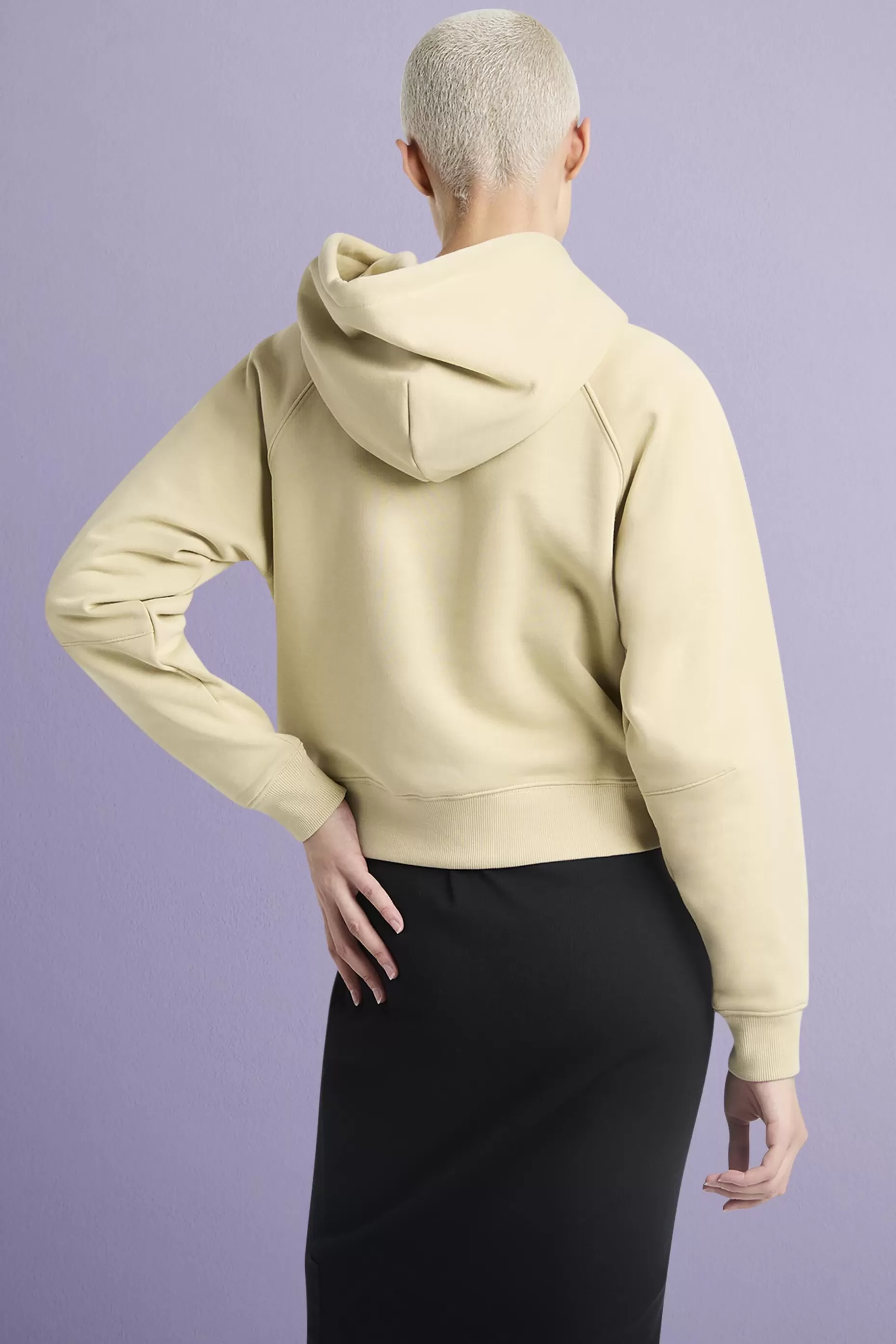 ESPRIT Cropped Logo Fleece Hoodie at our Online Shop *Women Sweatshirts + Hoodies