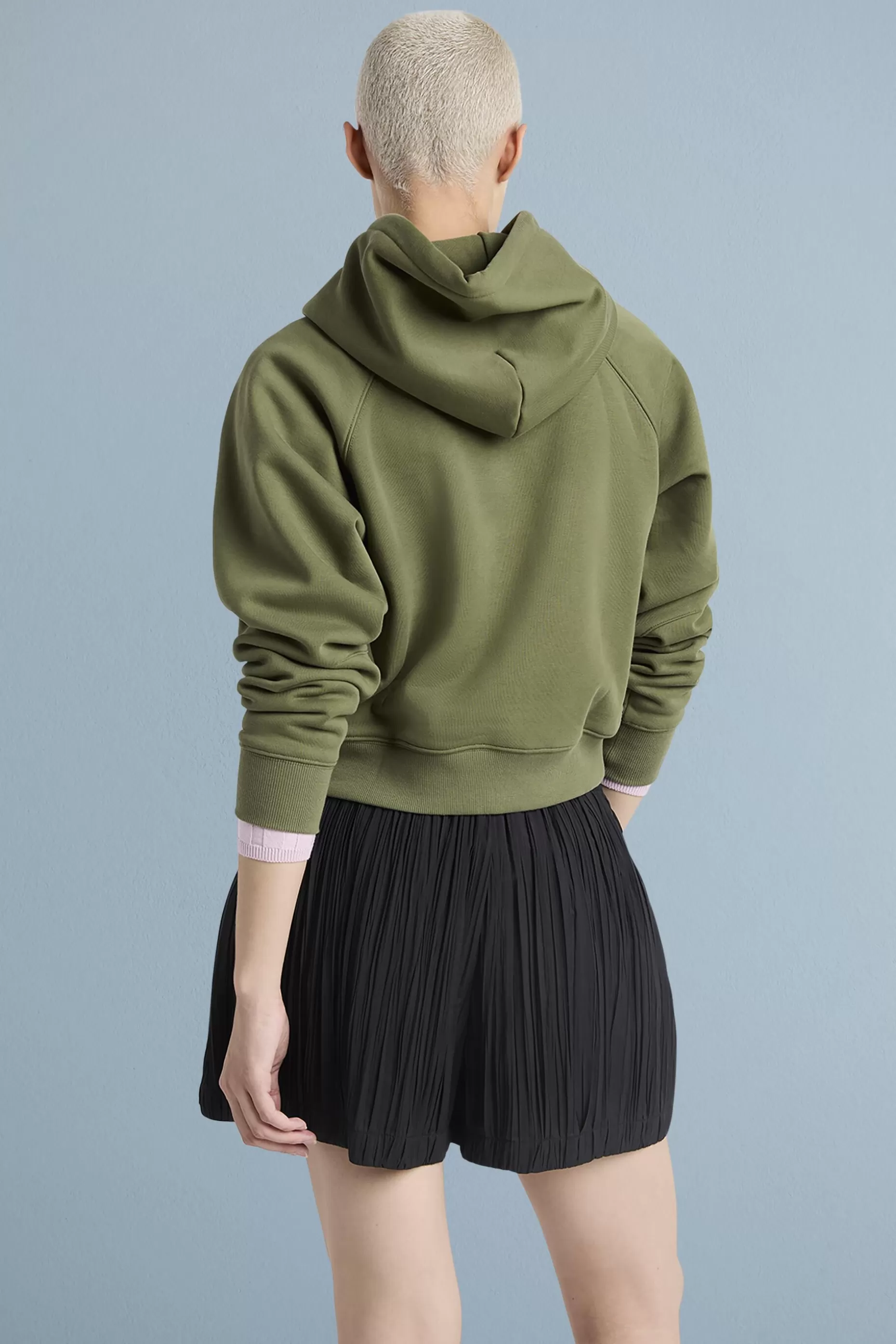 ESPRIT Cropped Logo Fleece Hoodie at our Online Shop *Women Sweatshirts + Hoodies