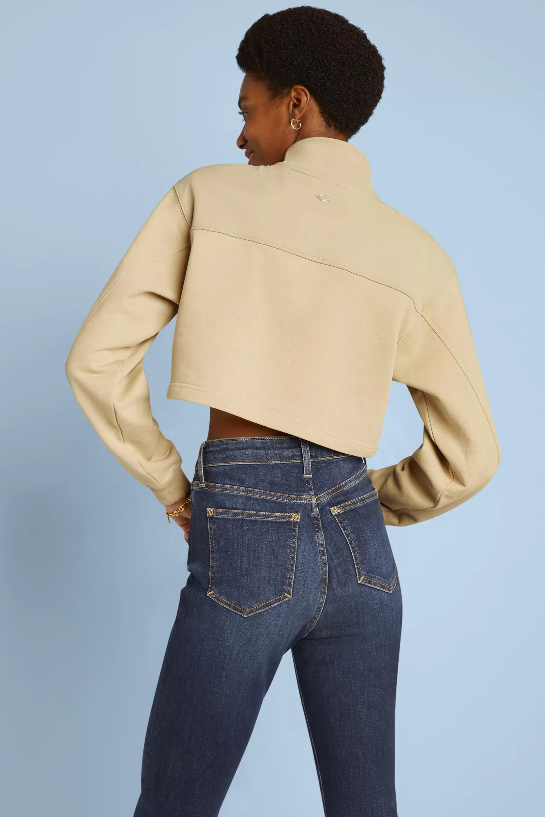 ESPRIT Cropped Organic Cotton Terry Sweatshirt at our Online Shop *Women Sweatshirts + Hoodies