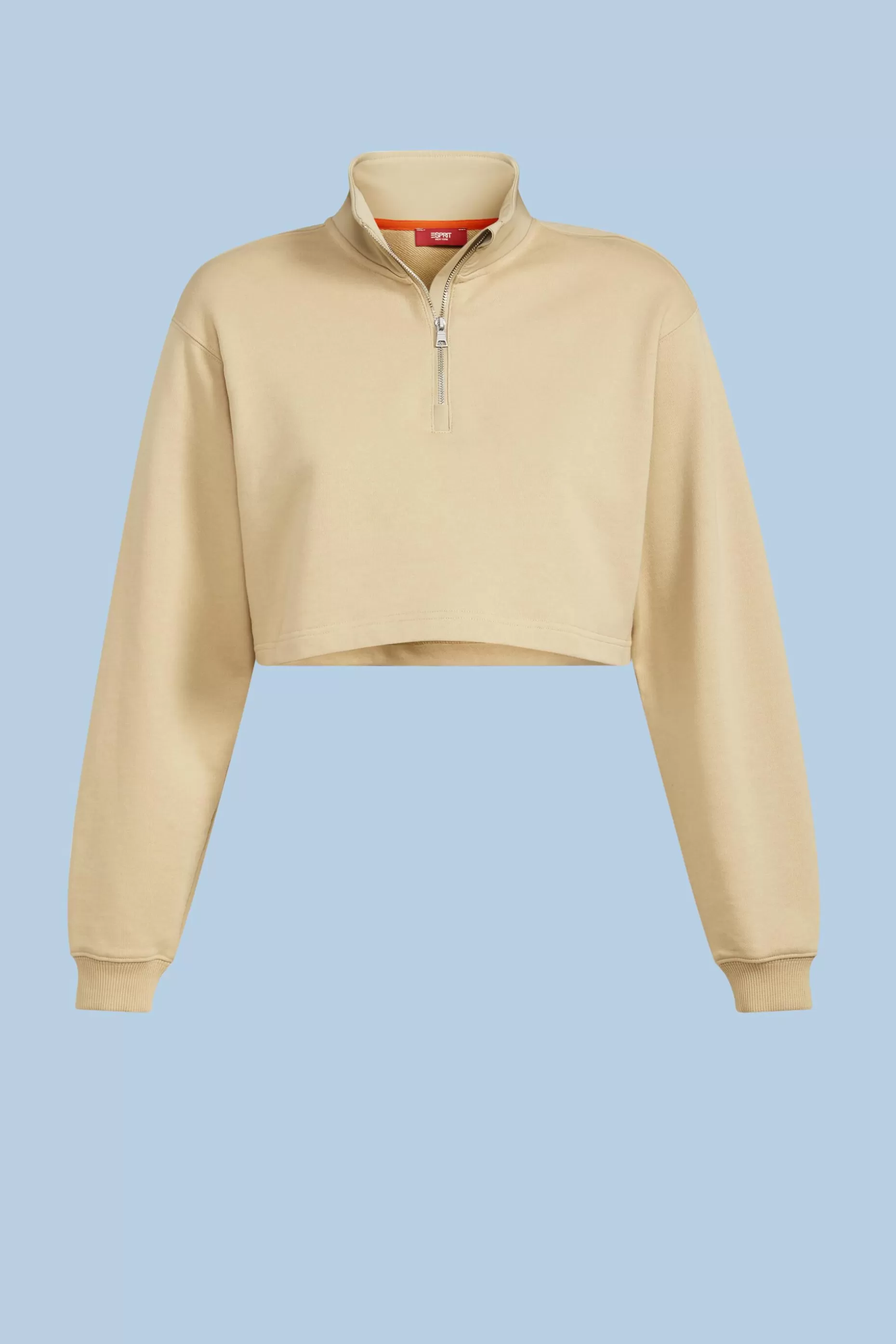 ESPRIT Cropped Organic Cotton Terry Sweatshirt at our Online Shop *Women Sweatshirts + Hoodies