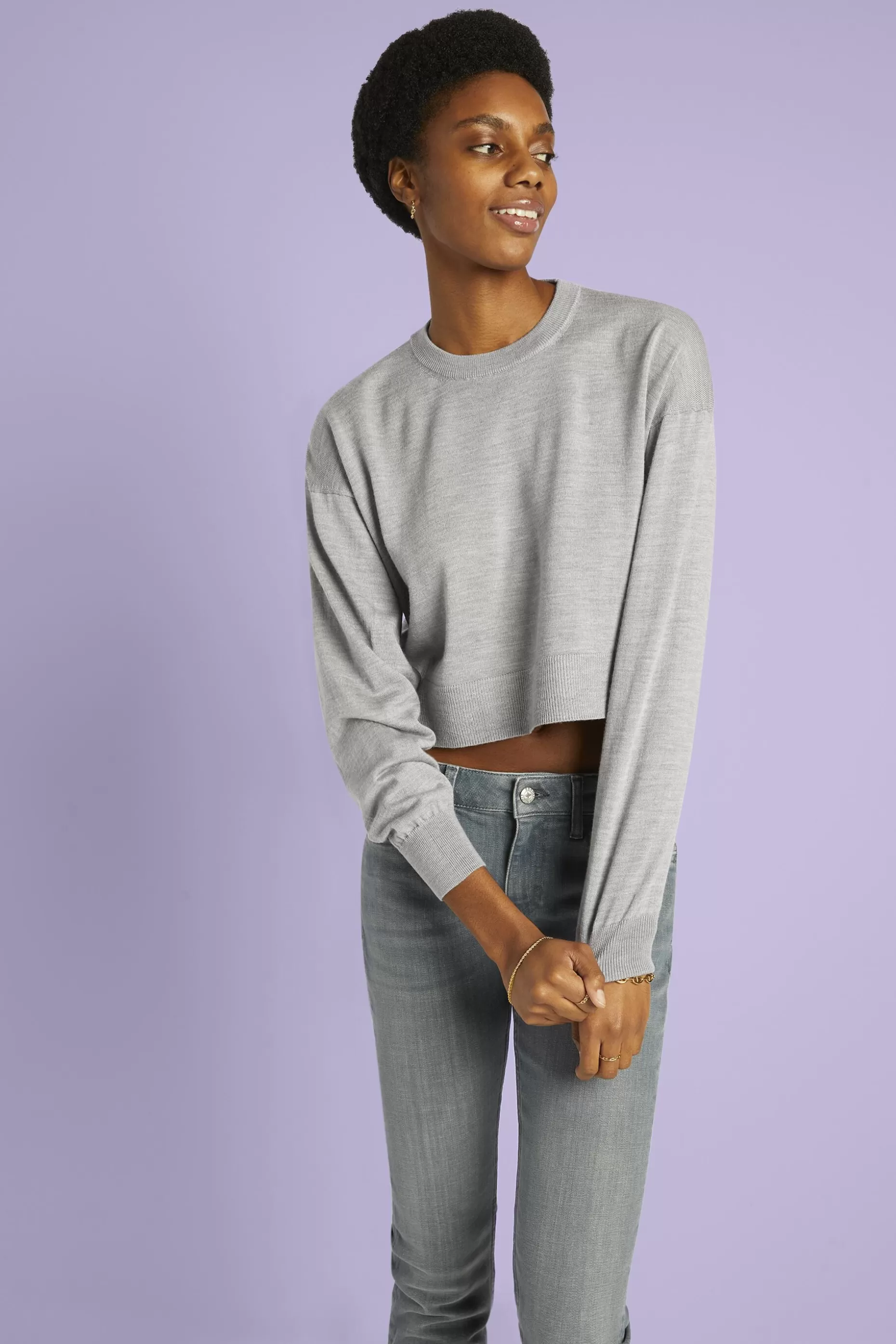 ESPRIT Cropped Super Fine Merino Wool Sweater at our Online Shop *Boys Boys
