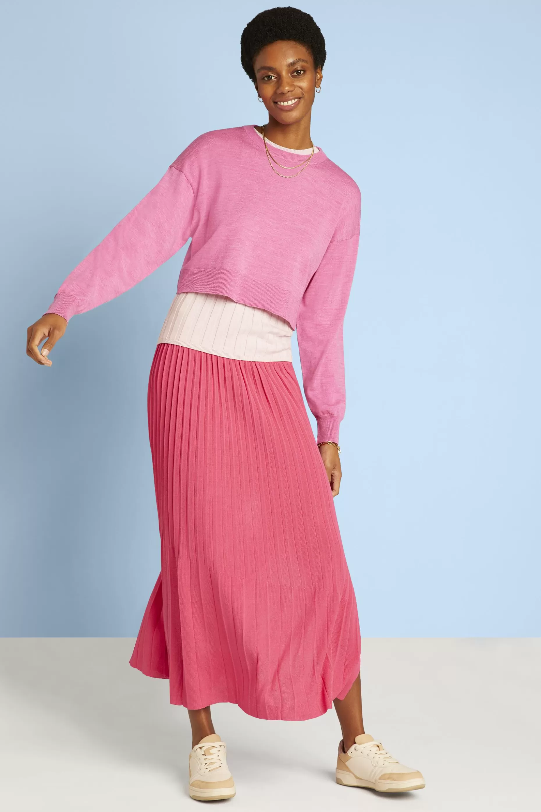 ESPRIT Cropped Super Fine Merino Wool Sweater at our Online Shop *Women Sweaters