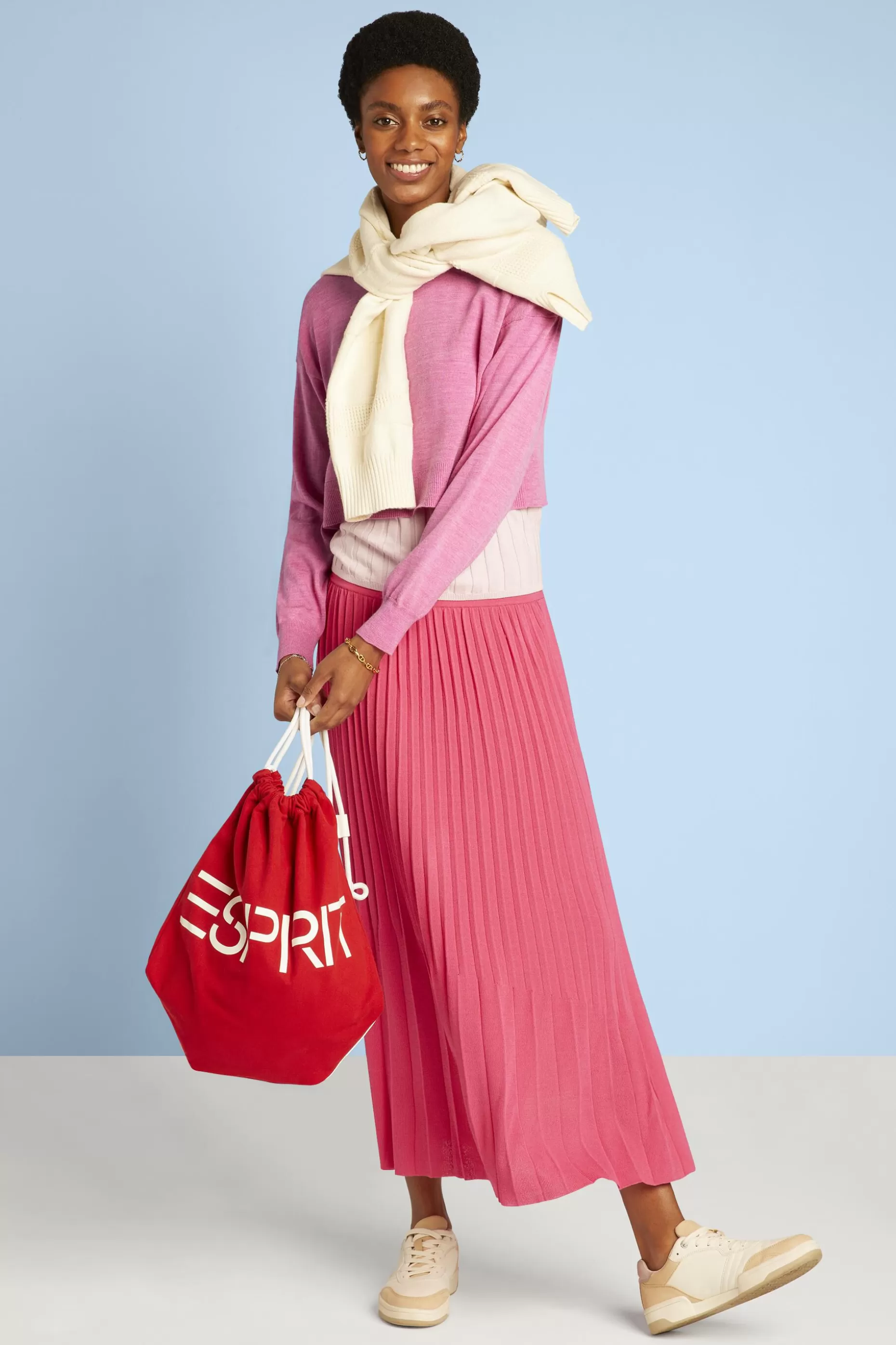 ESPRIT Cropped Super Fine Merino Wool Sweater at our Online Shop *Women Sweaters