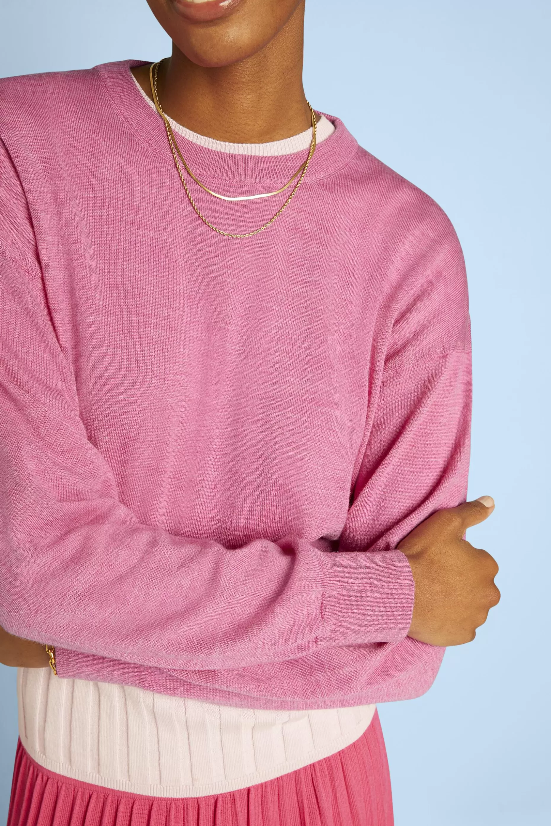 ESPRIT Cropped Super Fine Merino Wool Sweater at our Online Shop *Women Sweaters