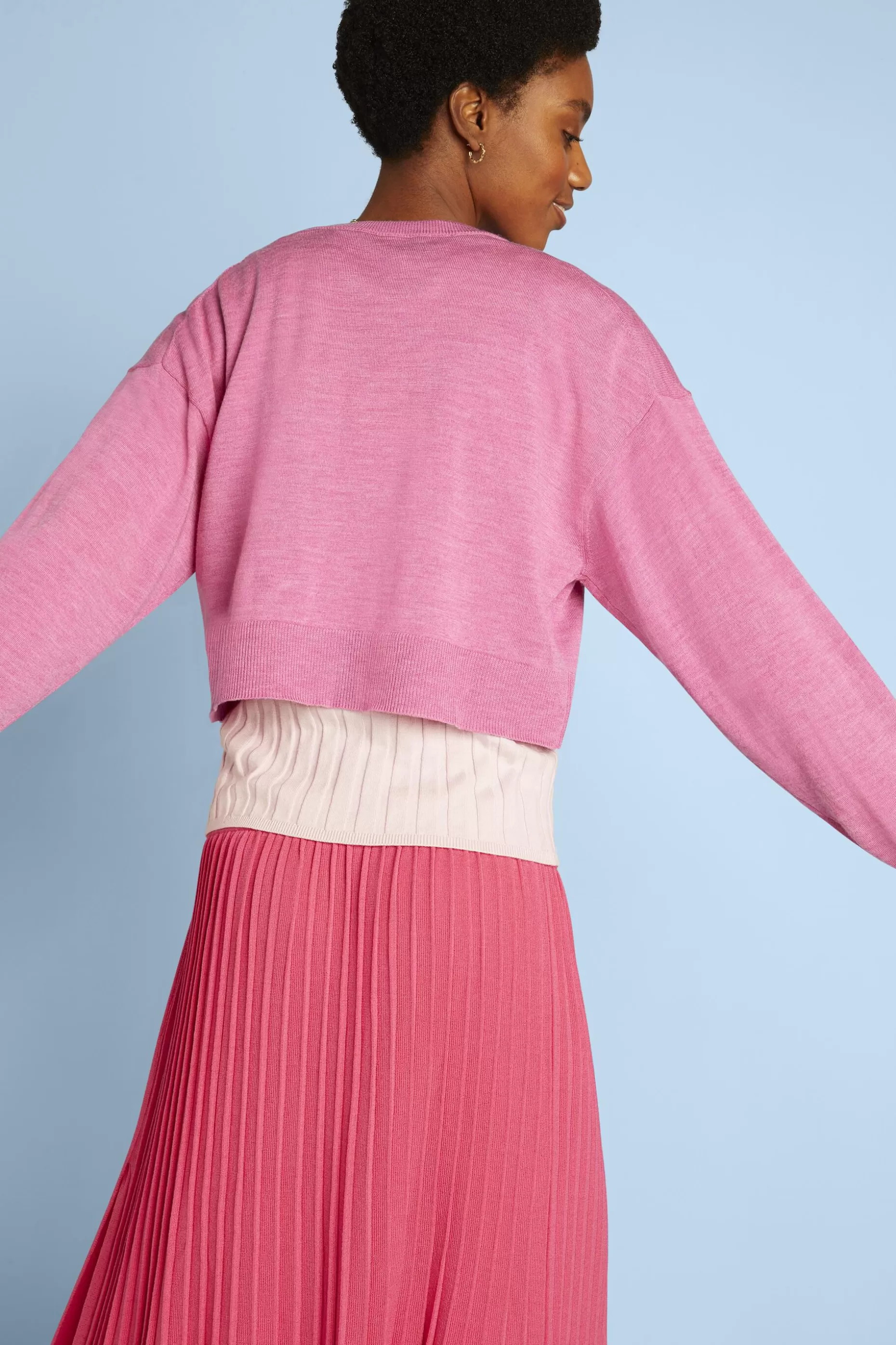 ESPRIT Cropped Super Fine Merino Wool Sweater at our Online Shop *Women Sweaters