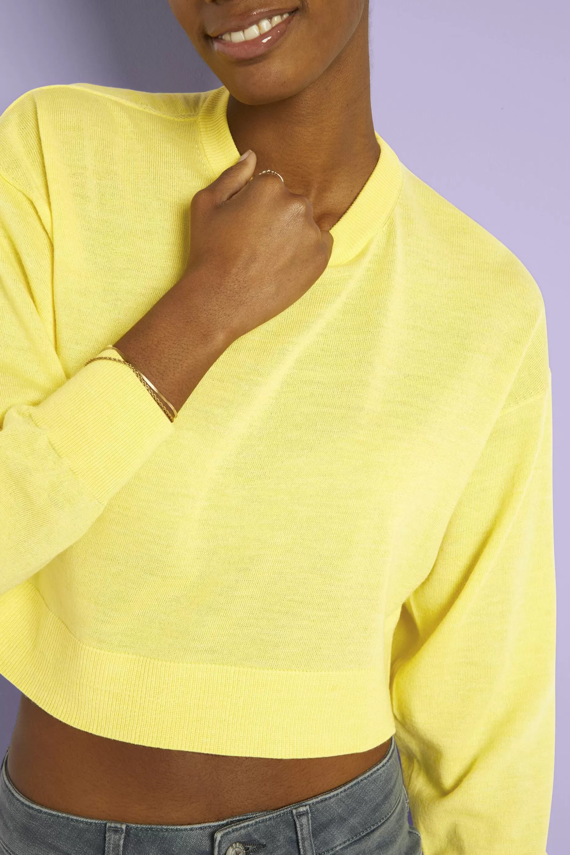 ESPRIT Cropped Super Fine Merino Wool Sweater at our Online Shop *Women Sweaters