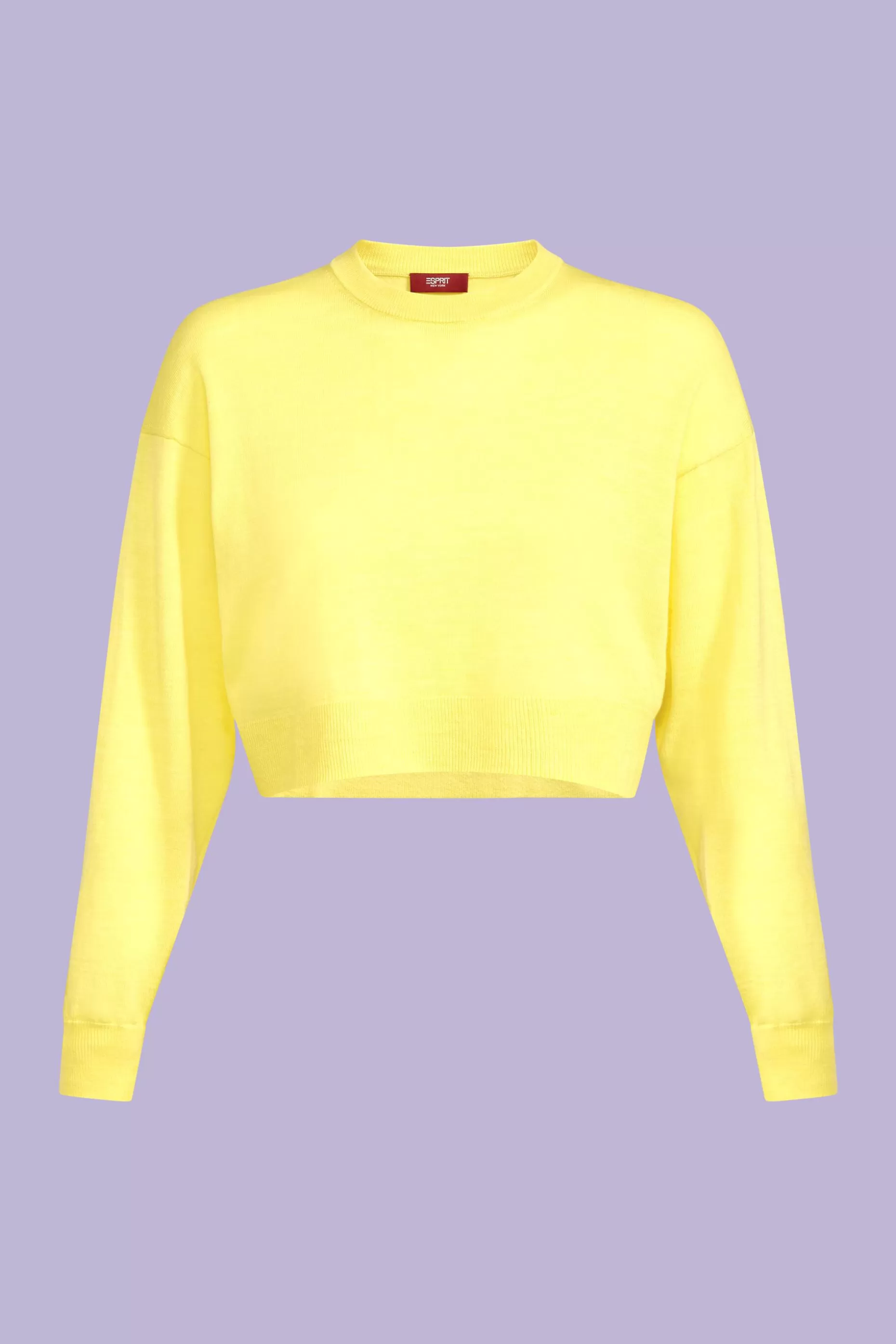 ESPRIT Cropped Super Fine Merino Wool Sweater at our Online Shop *Women Sweaters