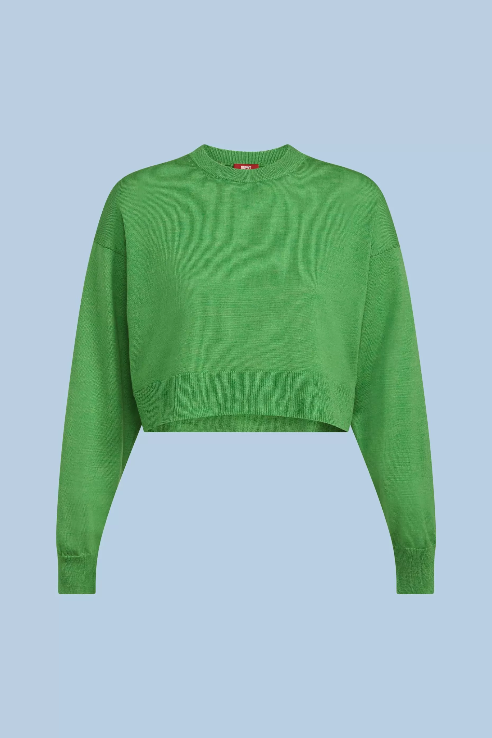 ESPRIT Cropped Super Fine Merino Wool Sweater at our Online Shop *Women Sweaters
