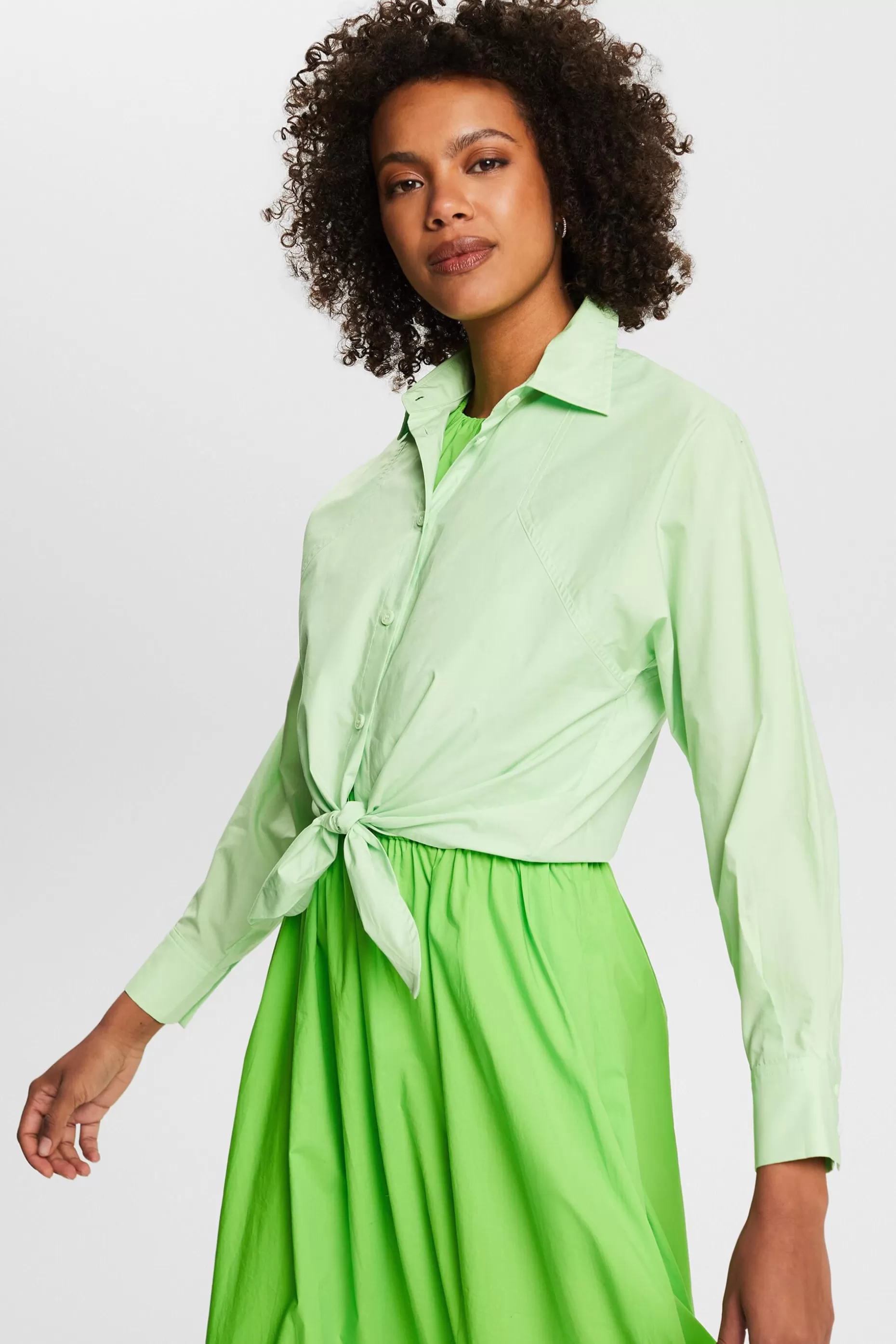 ESPRIT Cropped Tie Front Shirt at our Online Shop *Women Premium Picks