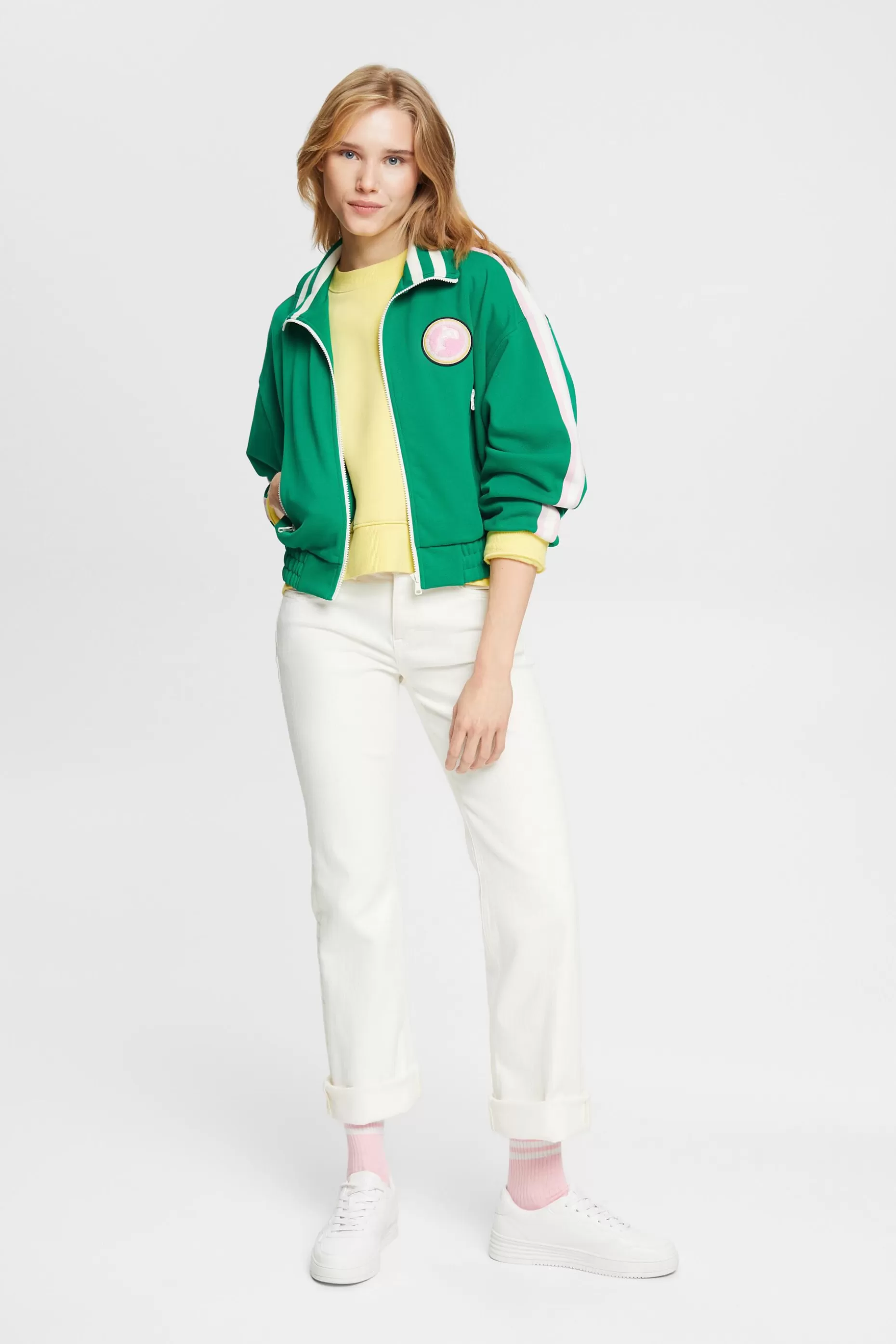ESPRIT Cropped track style jacket at our Online Shop *Women Jackets + Coats