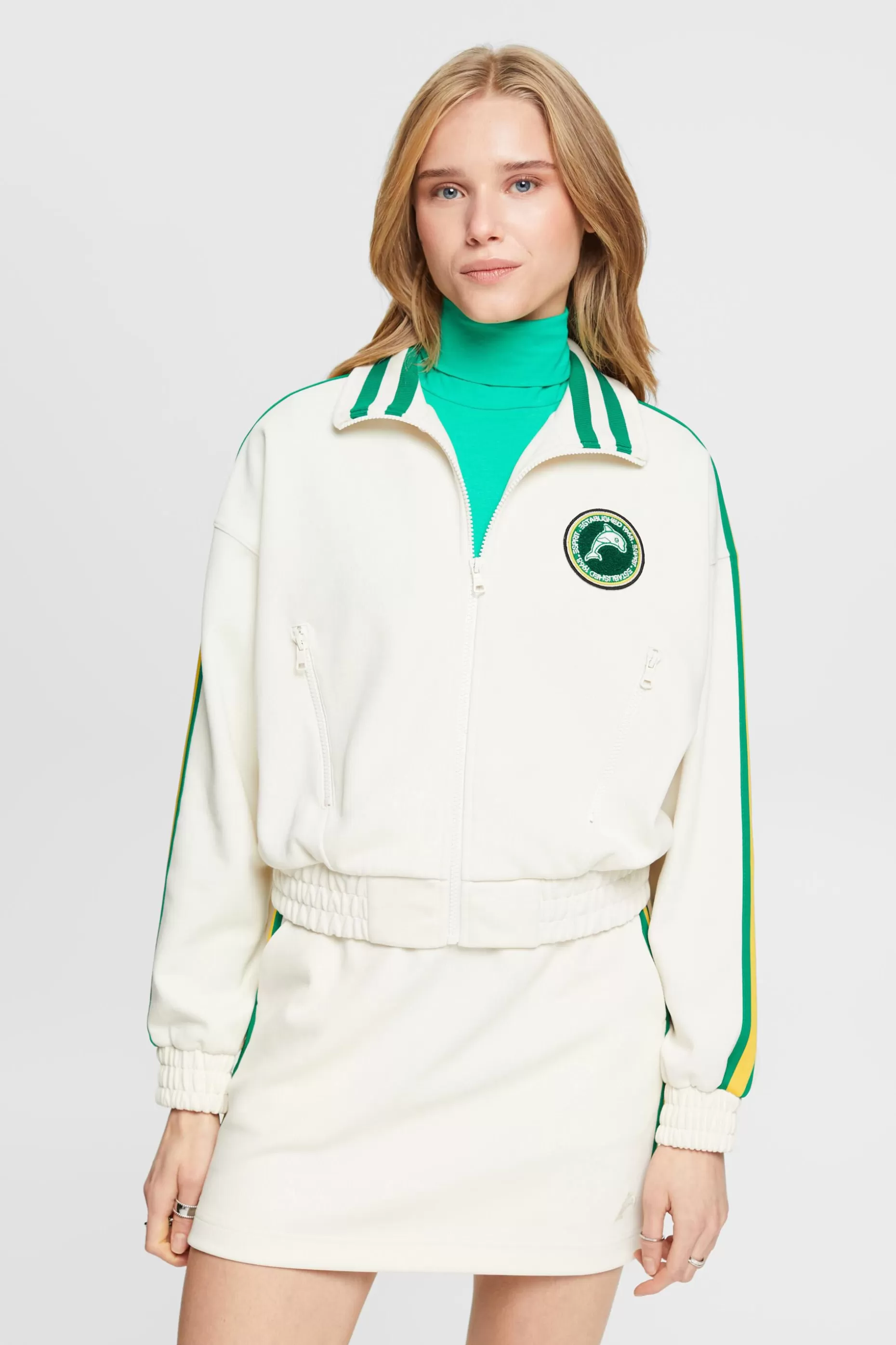 ESPRIT Cropped track style jacket at our Online Shop *Women Jackets + Coats