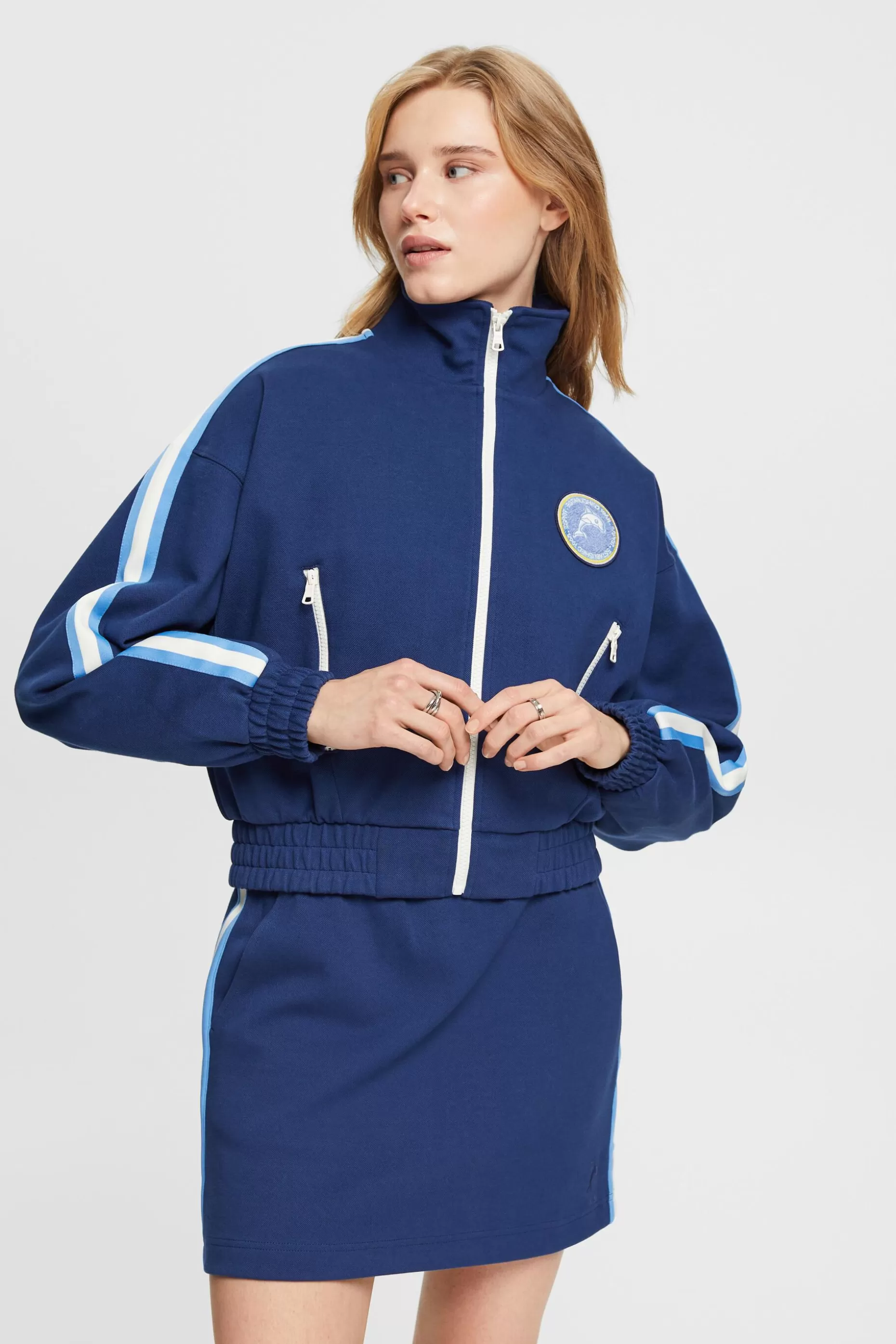 ESPRIT Cropped track style jacket at our Online Shop *Women Jackets + Coats
