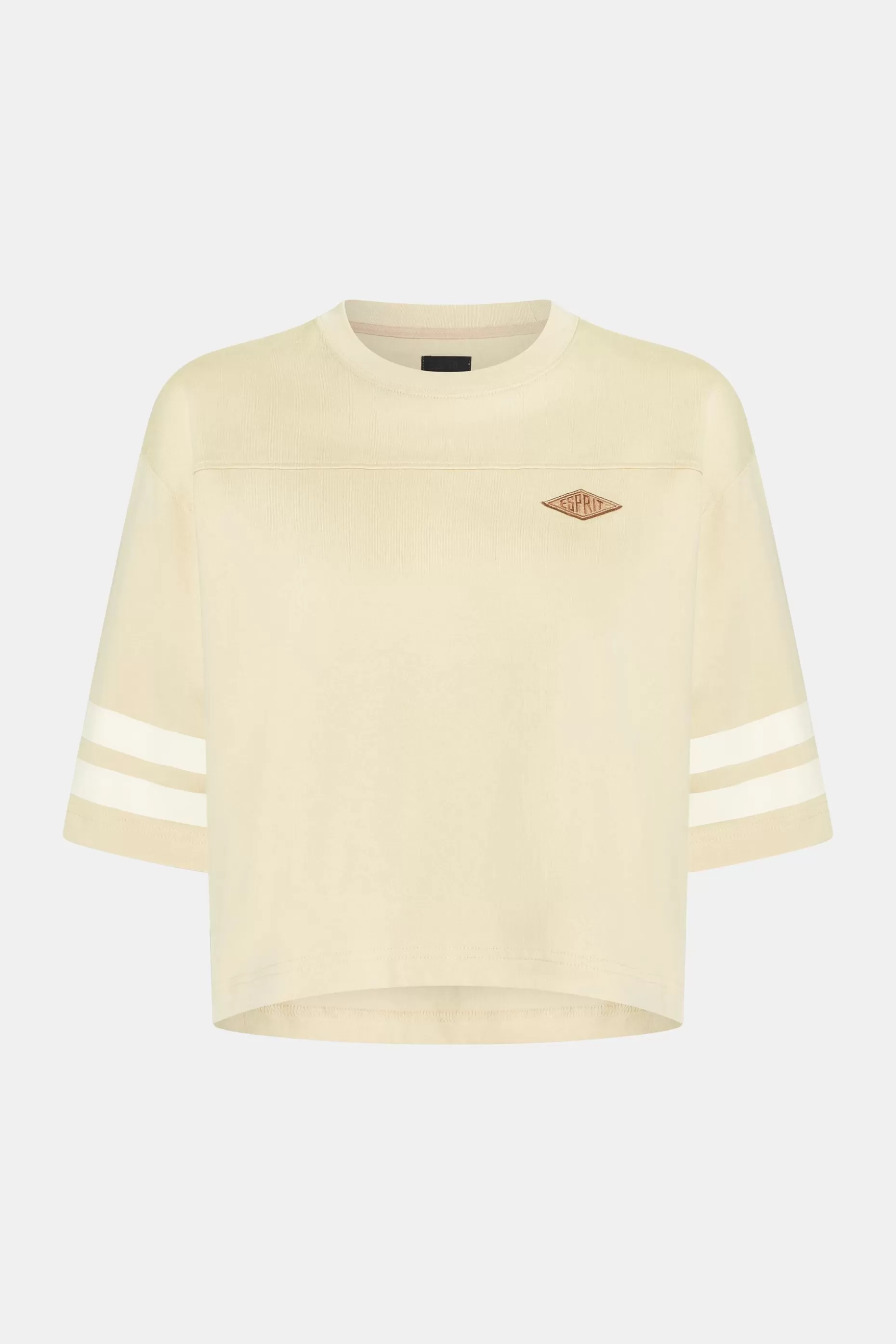 ESPRIT Cropped varsity logo rugby tee at our Online Shop * Sale Under $50