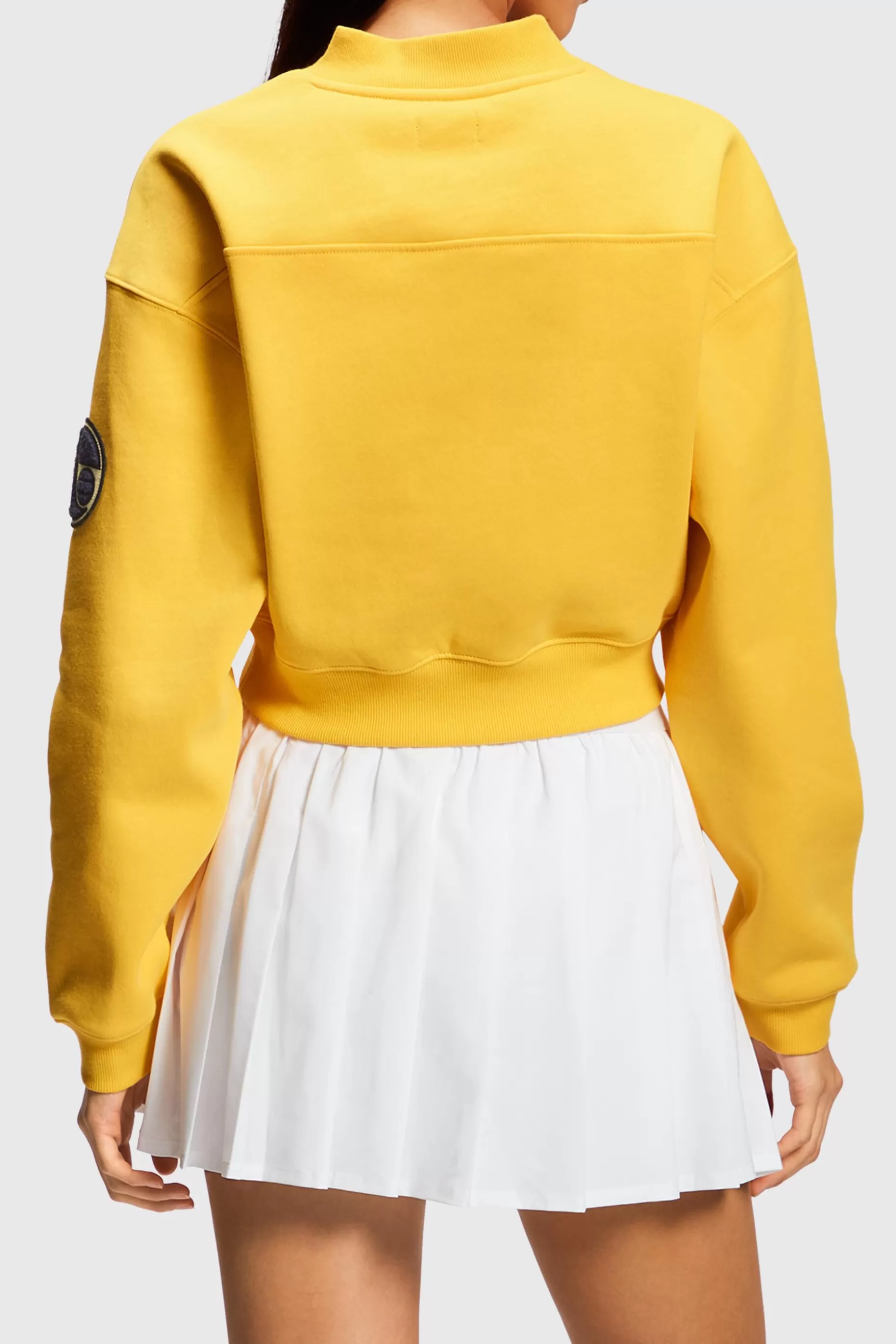 ESPRIT Cropped varsity patch sweatshirt at our Online Shop *Women Sweatshirts + Hoodies