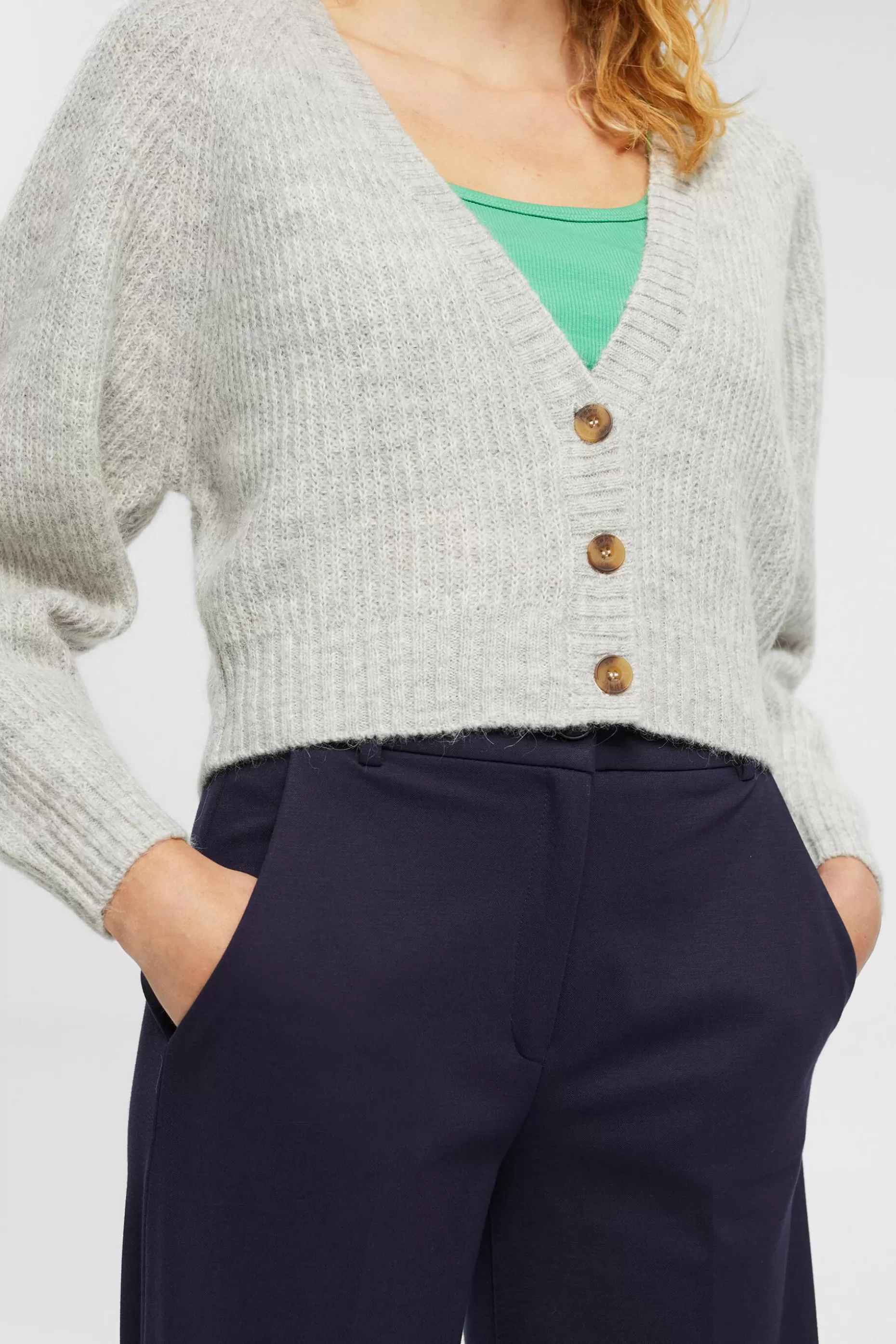 ESPRIT Cropped wool blend cardigan at our Online Shop *Women Tops