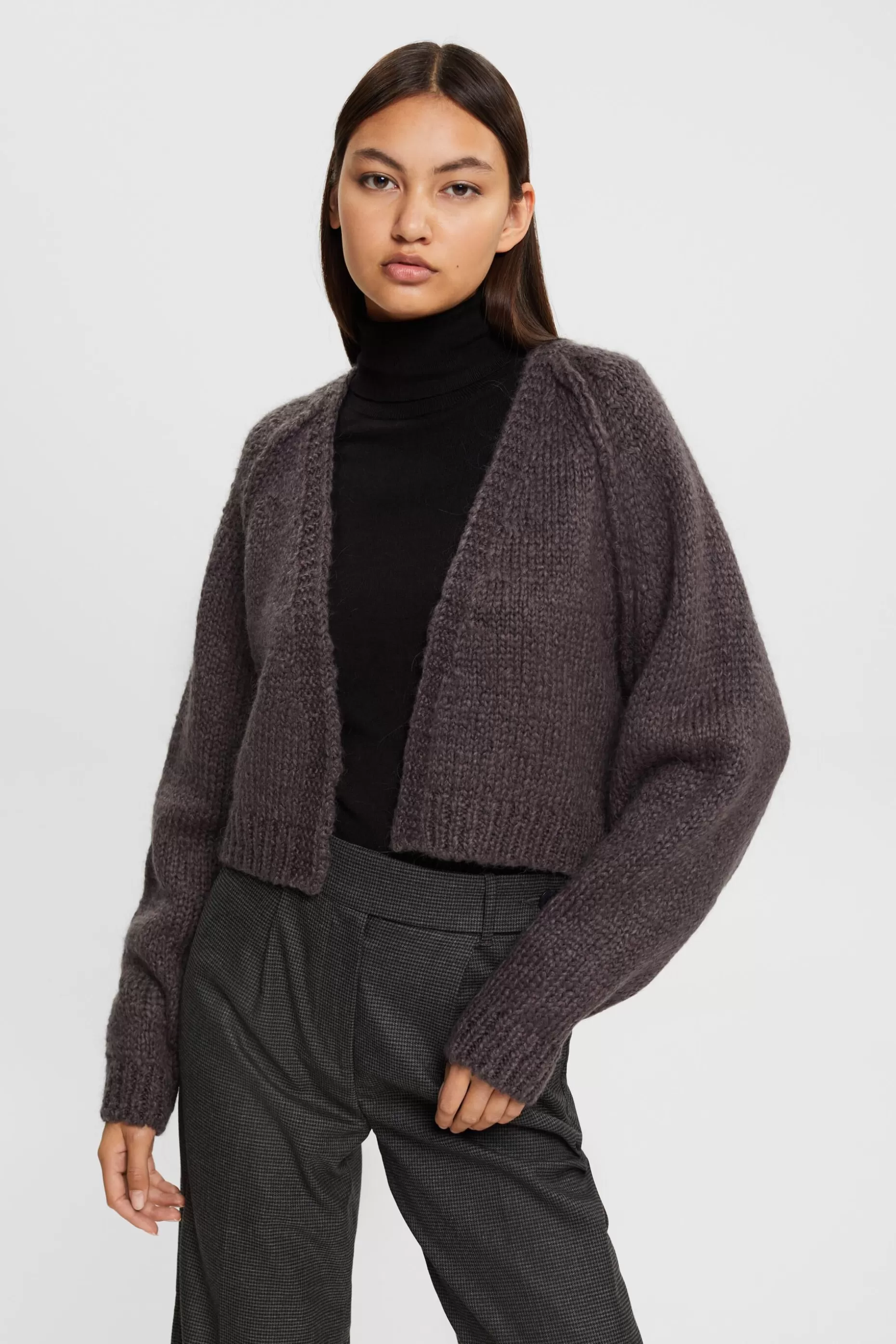 ESPRIT Cropped wool blend cardigan at our Online Shop *Women Tops