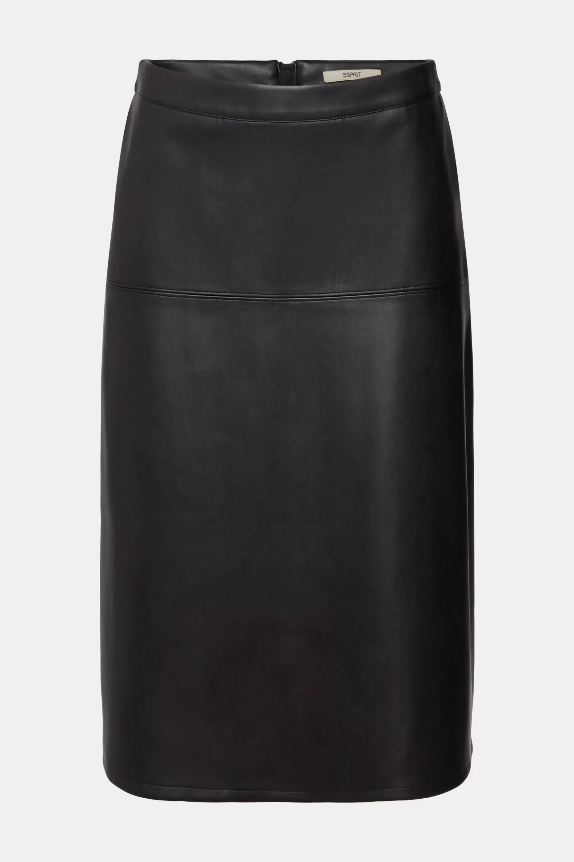 ESPRIT CURVY Faux leather midi skirt at our Online Shop *Women Skirts + Shorts
