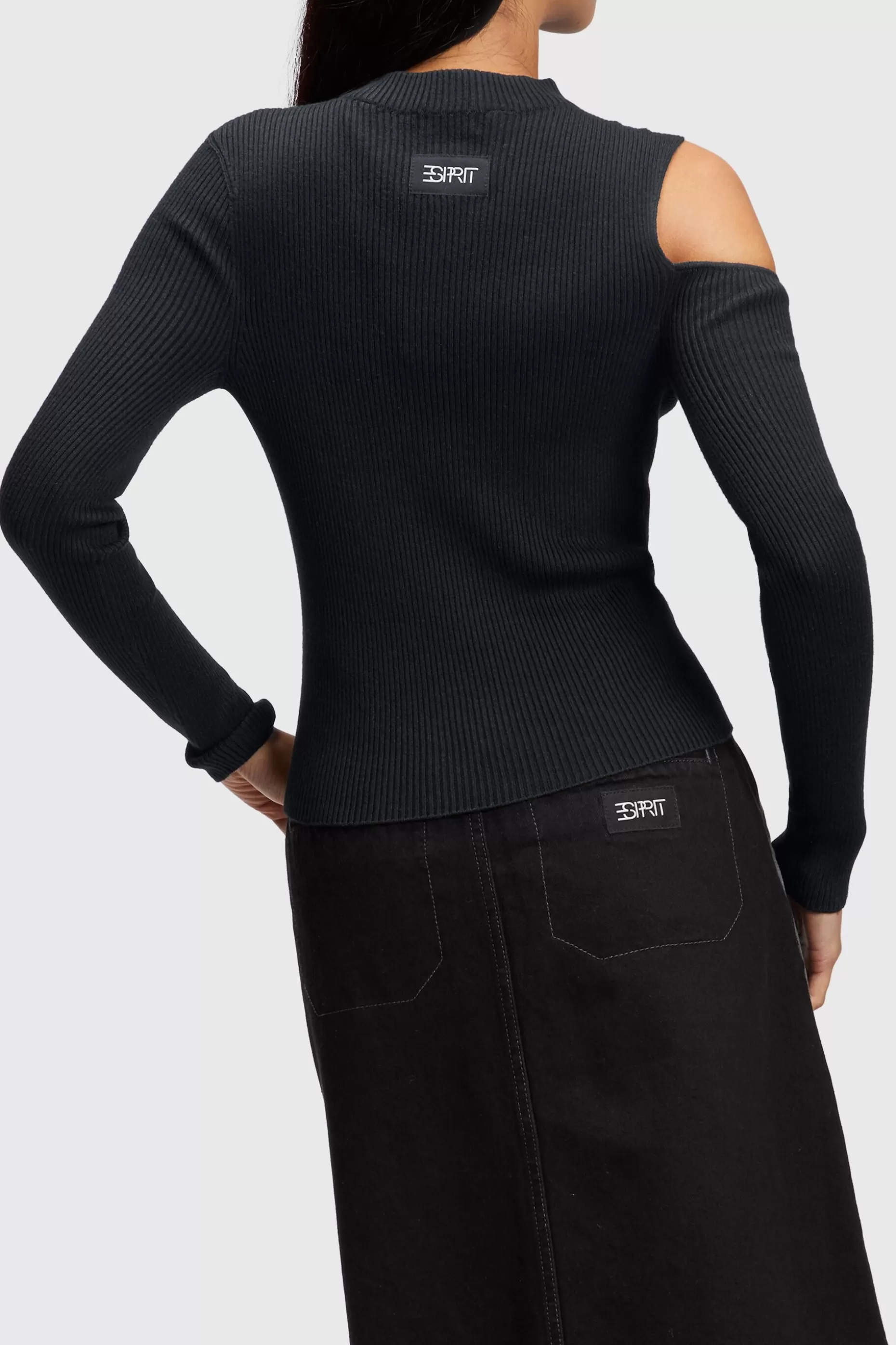 ESPRIT Cutout Ribbed Knit Sweater at our Online Shop * Sale Under $75