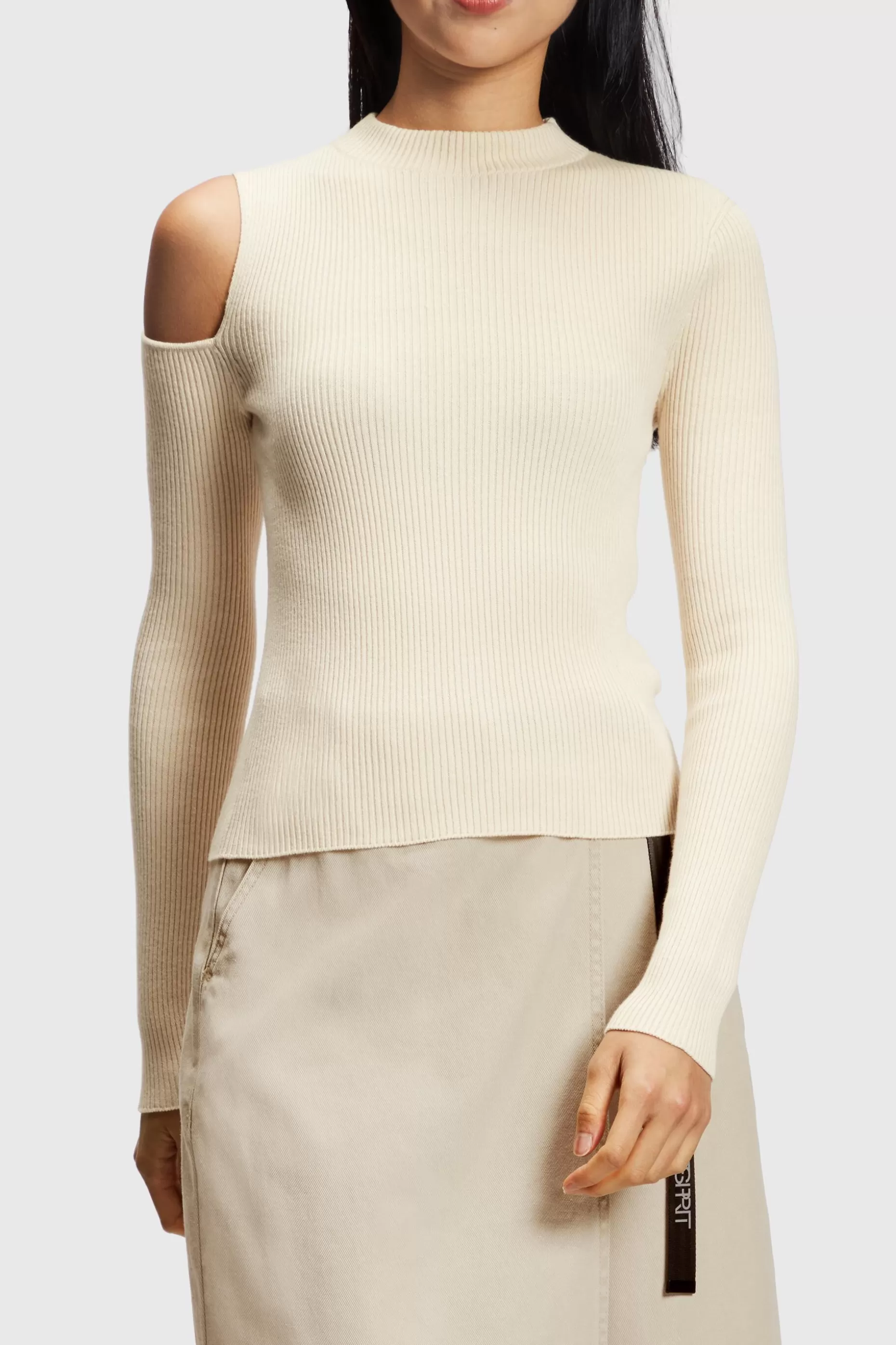 ESPRIT Cutout Ribbed Knit Sweater at our Online Shop *Women Sweaters