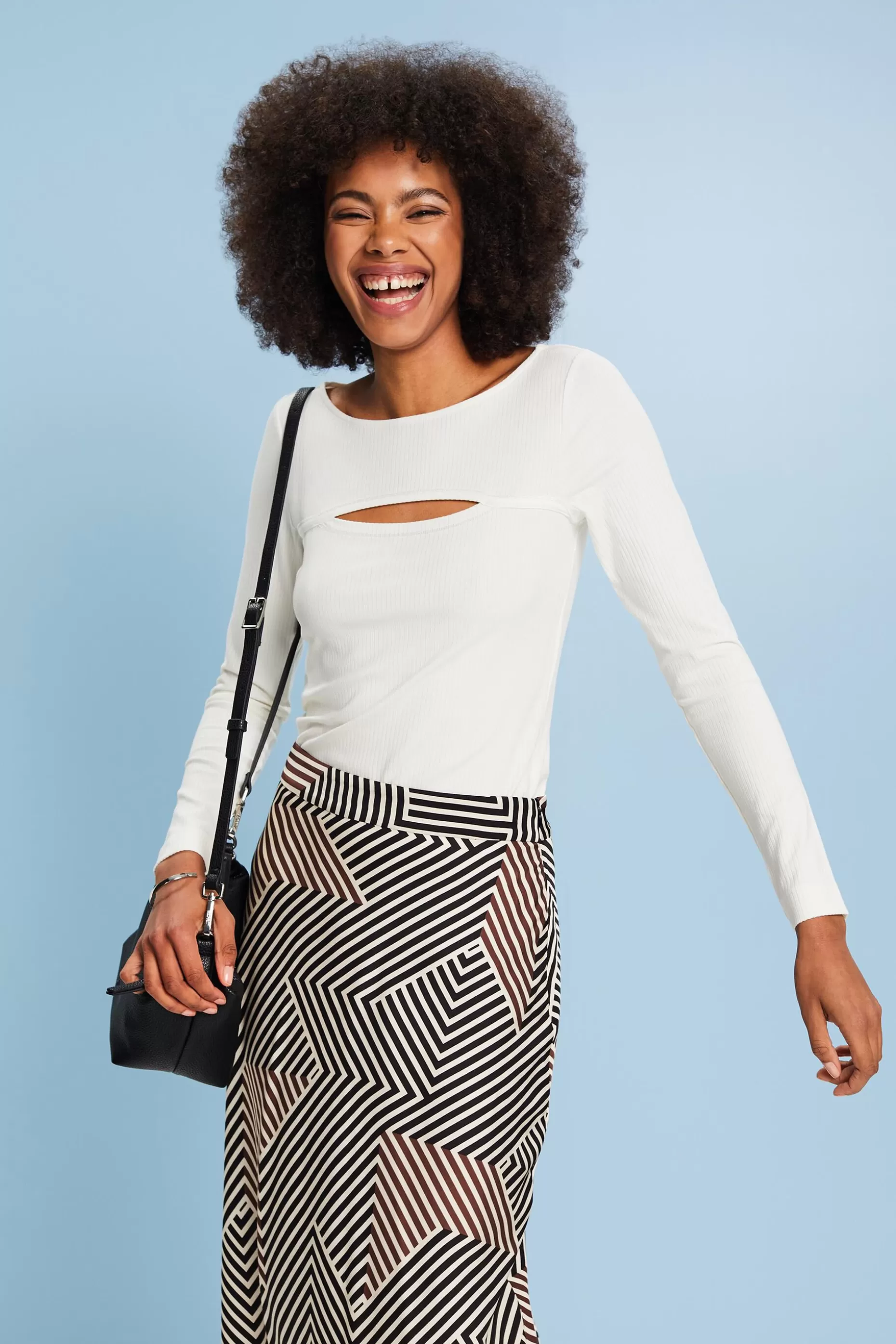 ESPRIT Cut-out top at our Online Shop *Women T-Shirts + Tops