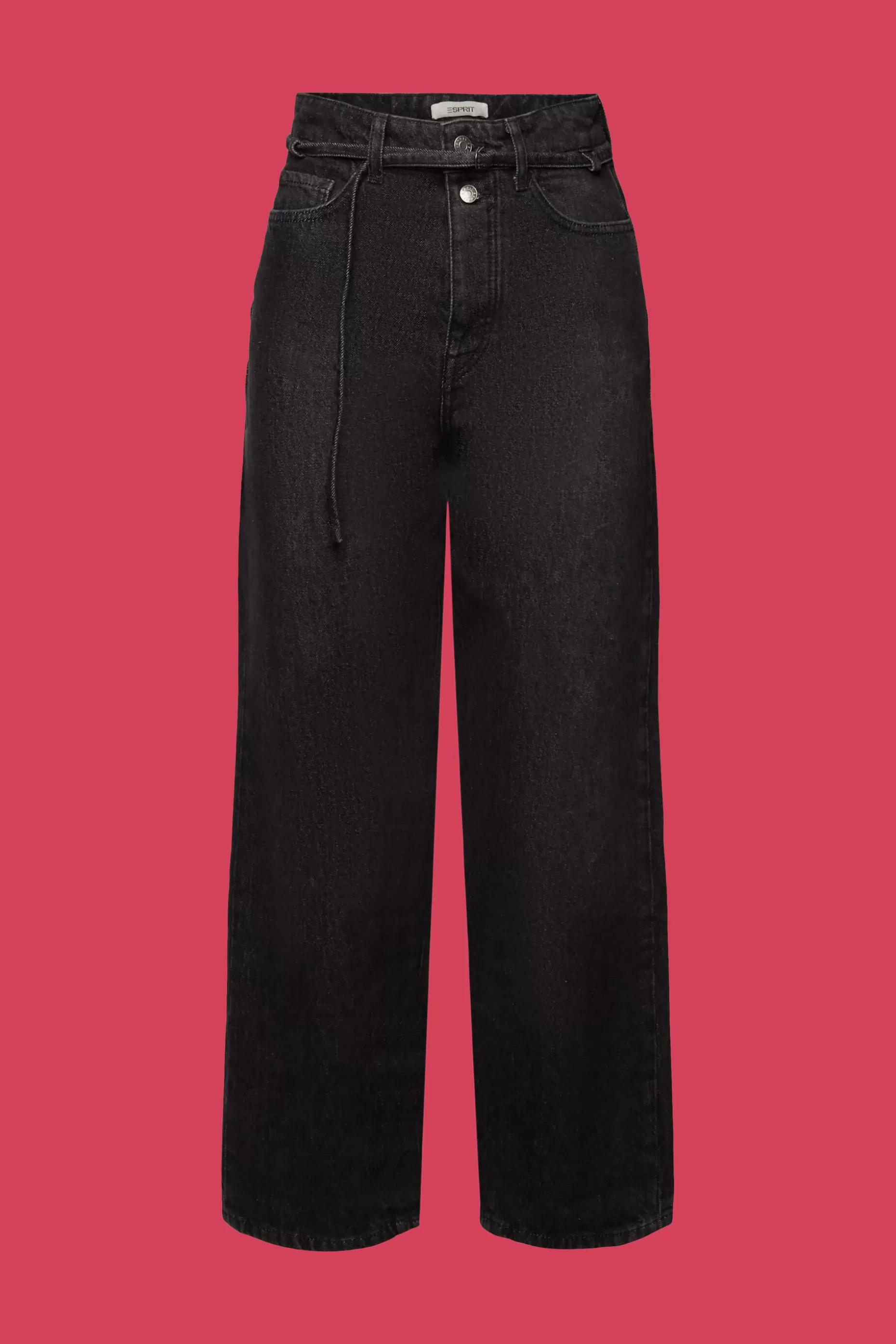 ESPRIT Dad fit jeans with tie around belt at our Online Shop * Sale Under $50