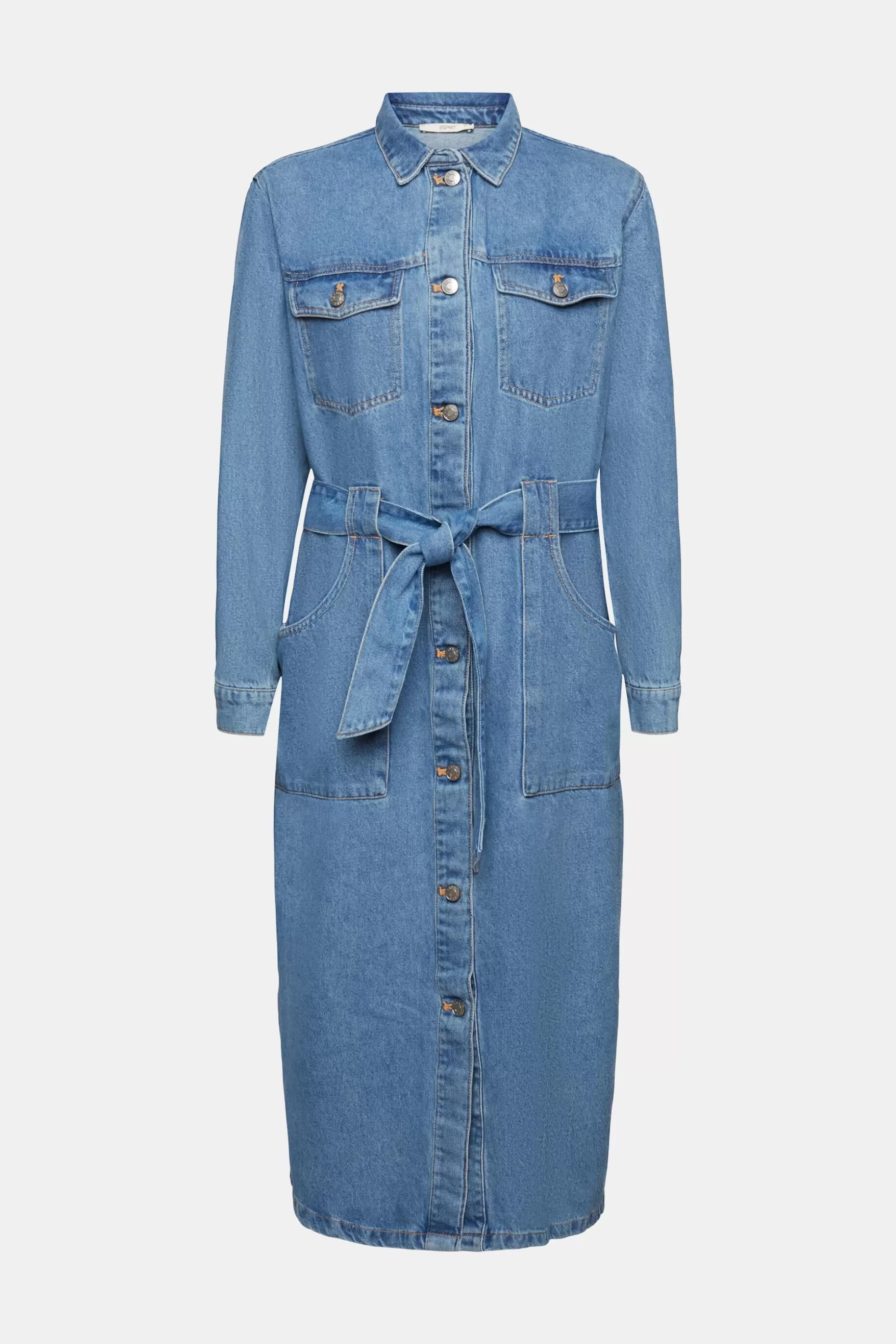 ESPRIT Denim dress with tie belt at our Online Shop *Women Dresses