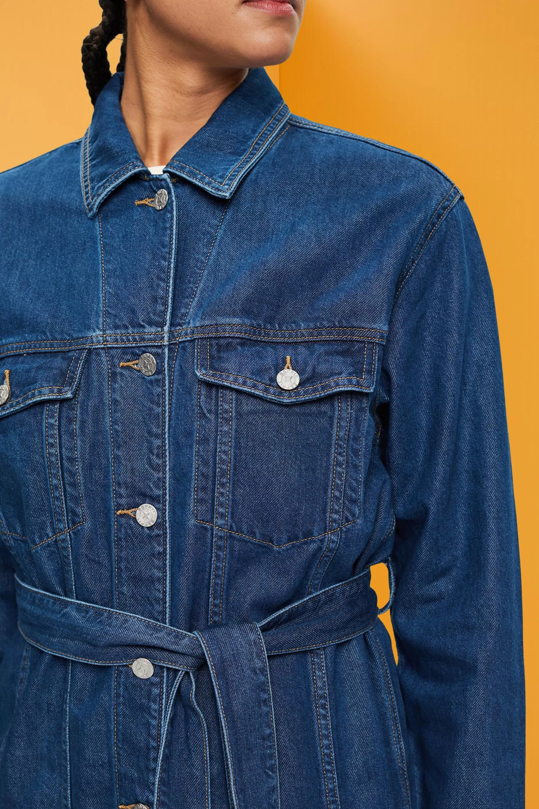 ESPRIT Denim jacket with tie belt at our Online Shop * Sale Under $50