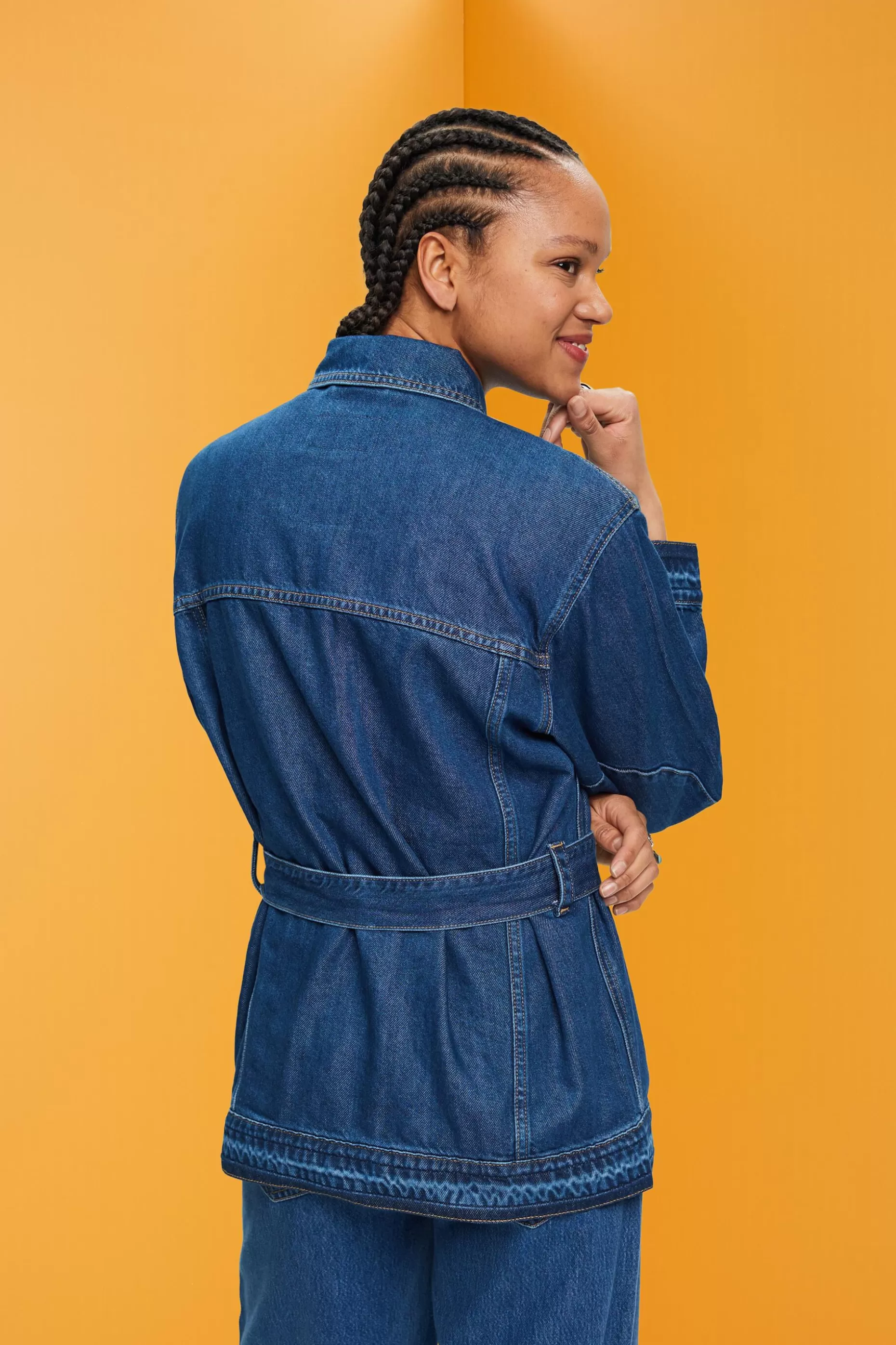 ESPRIT Denim jacket with tie belt at our Online Shop * Sale Under $50