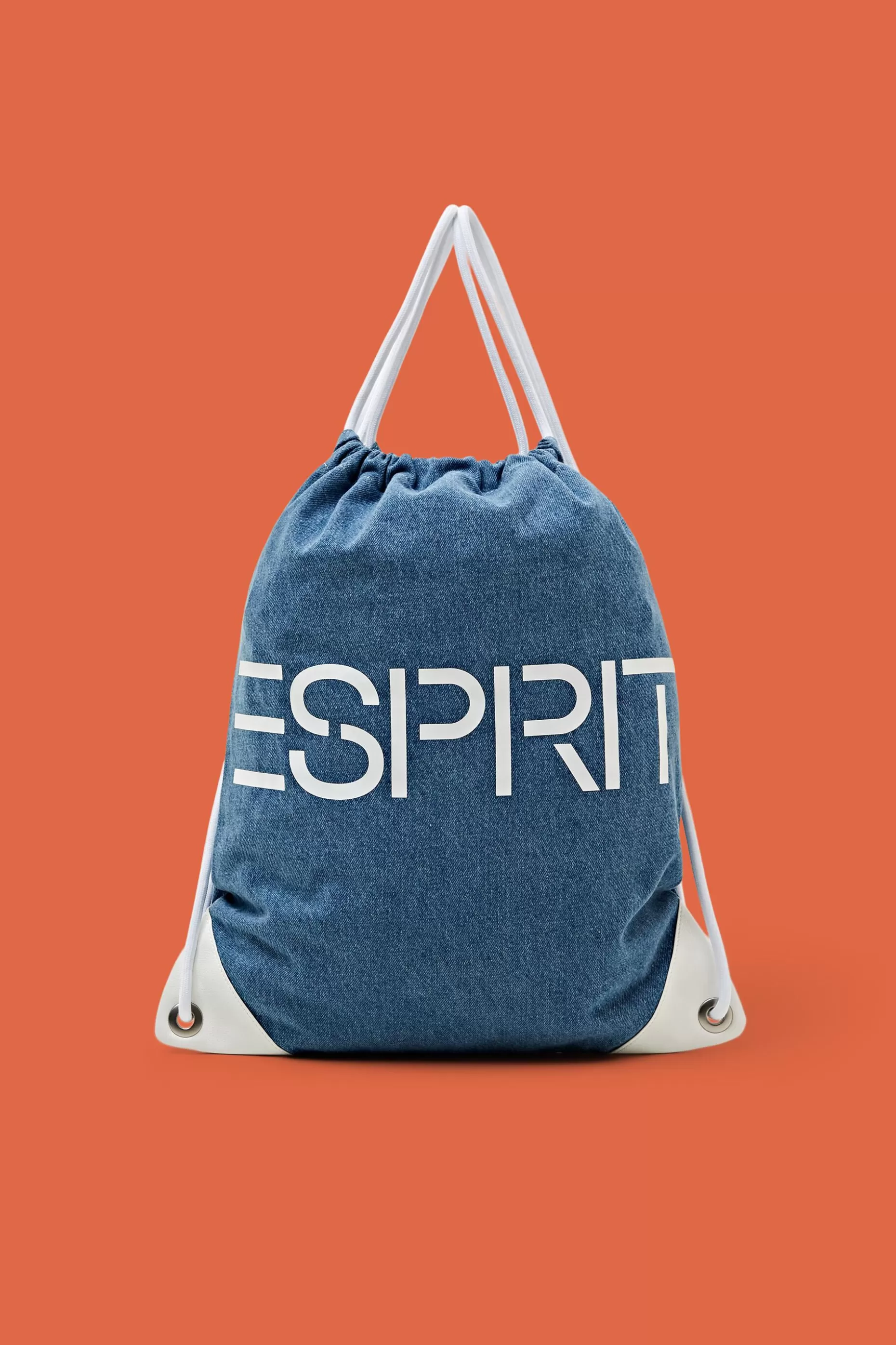 ESPRIT Denim Logo Print Backpack at our Online Shop *Women Bags