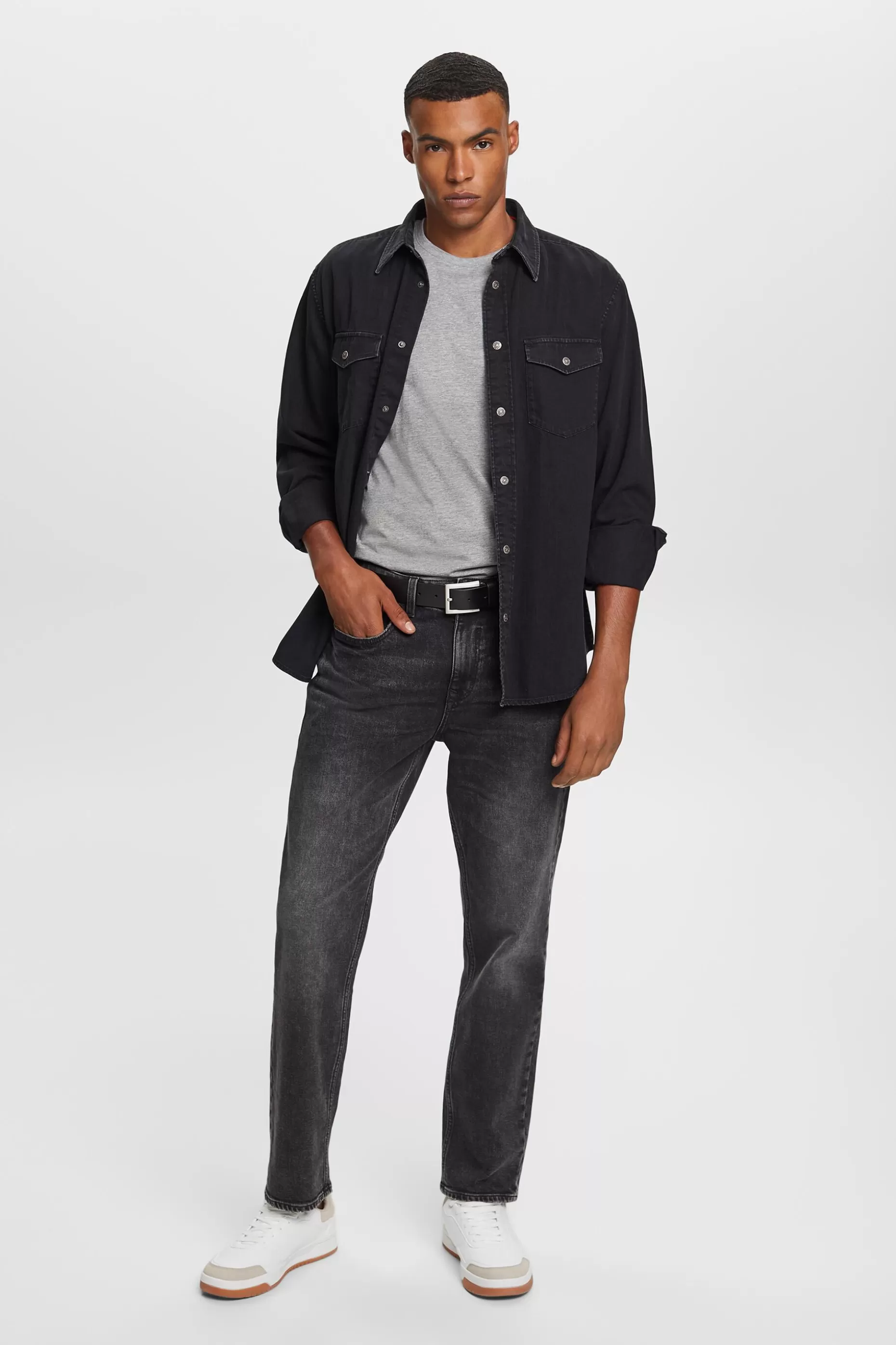 ESPRIT Denim shirt, 100% cotton at our Online Shop *Men Shirts