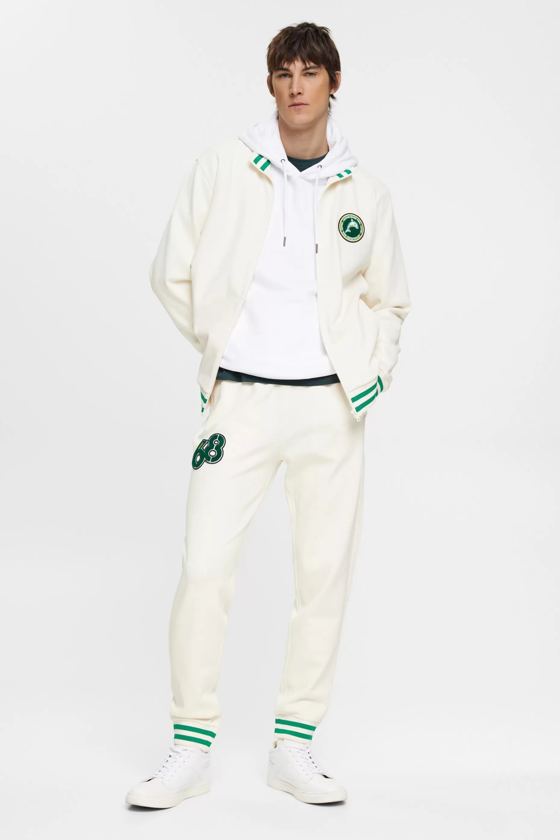 ESPRIT Dolphin logo badge tracksuit trousers at our Online Shop *Men Pants + Joggers