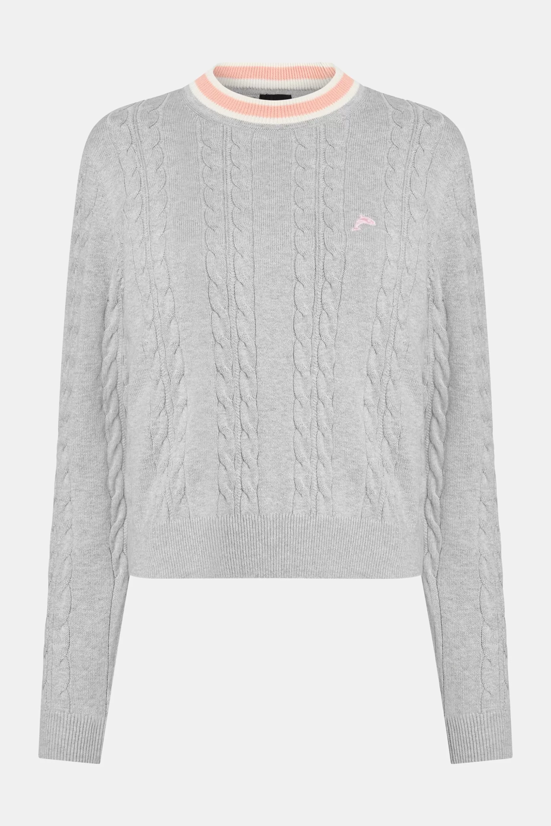 ESPRIT Dolphin Logo Cable Knit Sweater at our Online Shop *Women Tops