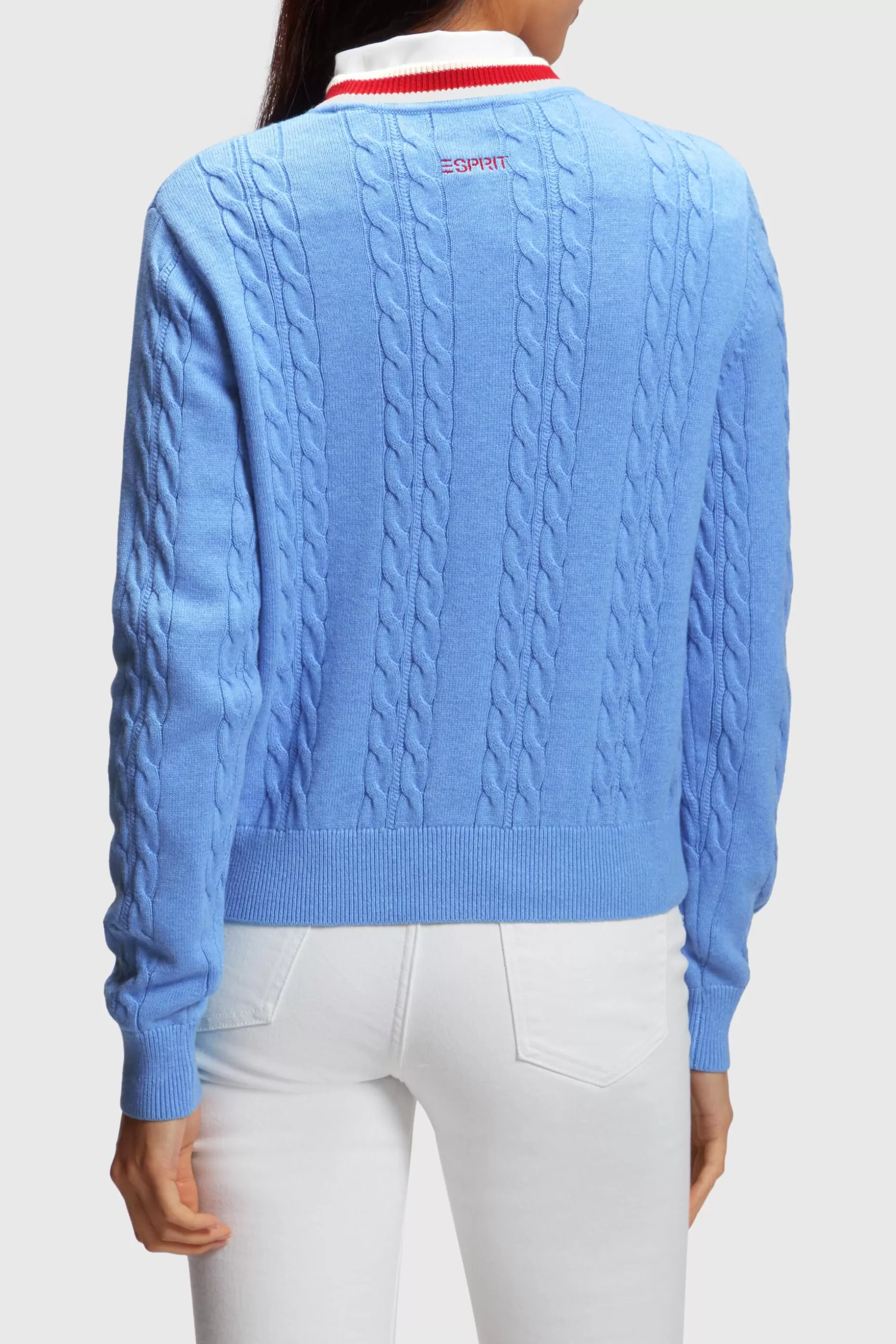 ESPRIT Dolphin Logo Cable Knit Sweater at our Online Shop *Women Sweaters