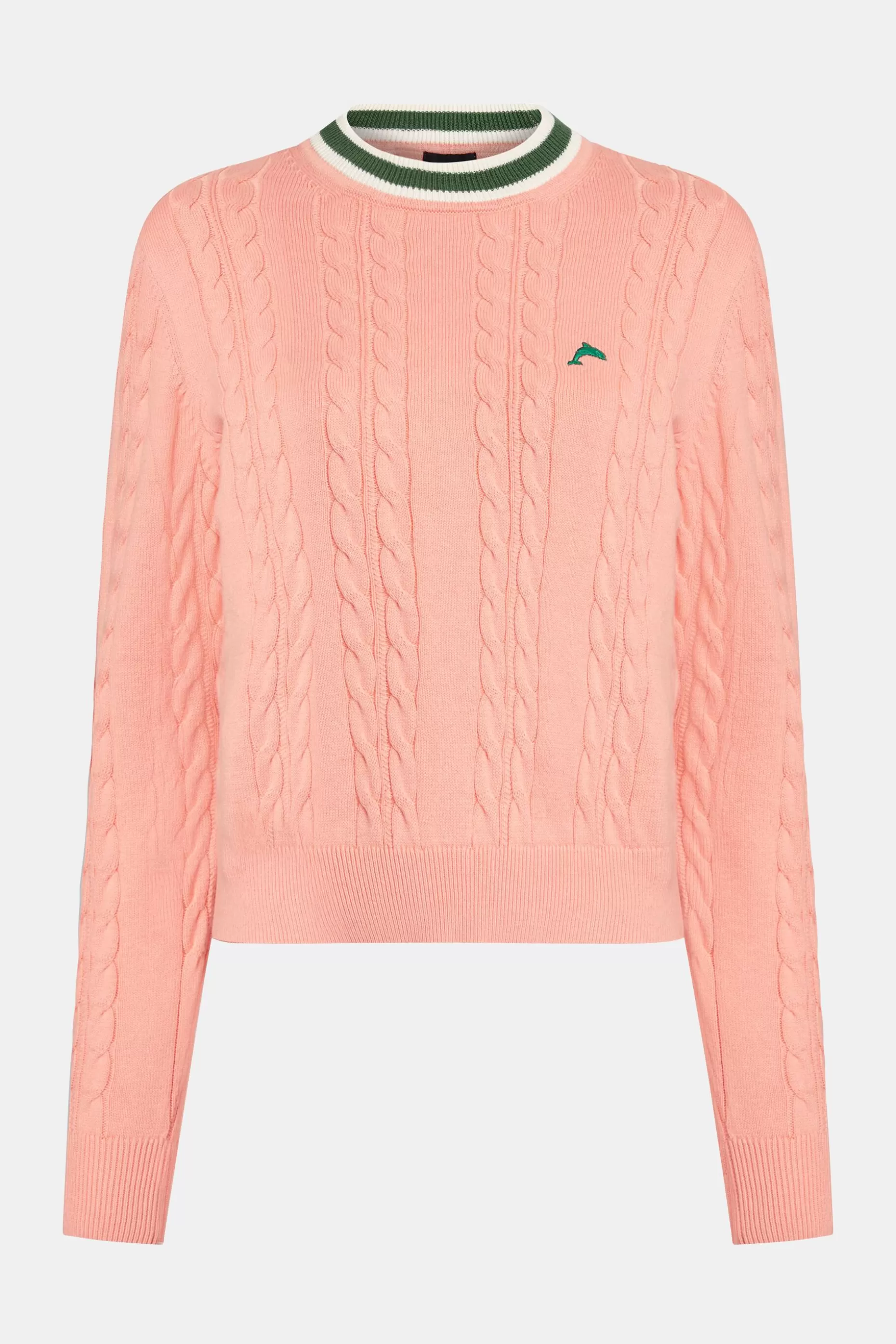 ESPRIT Dolphin Logo Cable Knit Sweater at our Online Shop *Women Sweaters