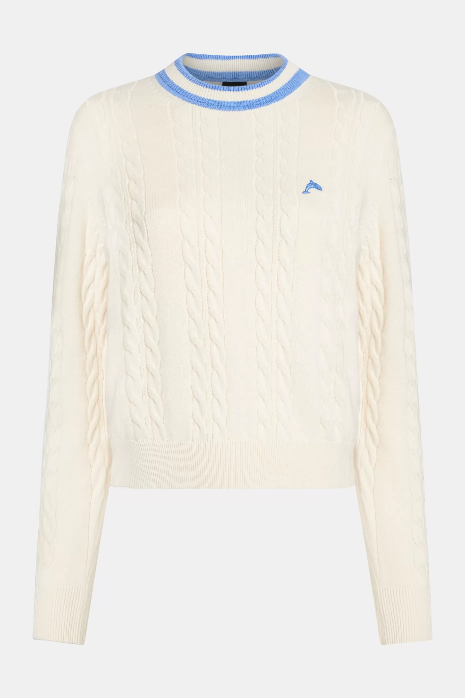 ESPRIT Dolphin Logo Cable Knit Sweater at our Online Shop *Women Sweaters