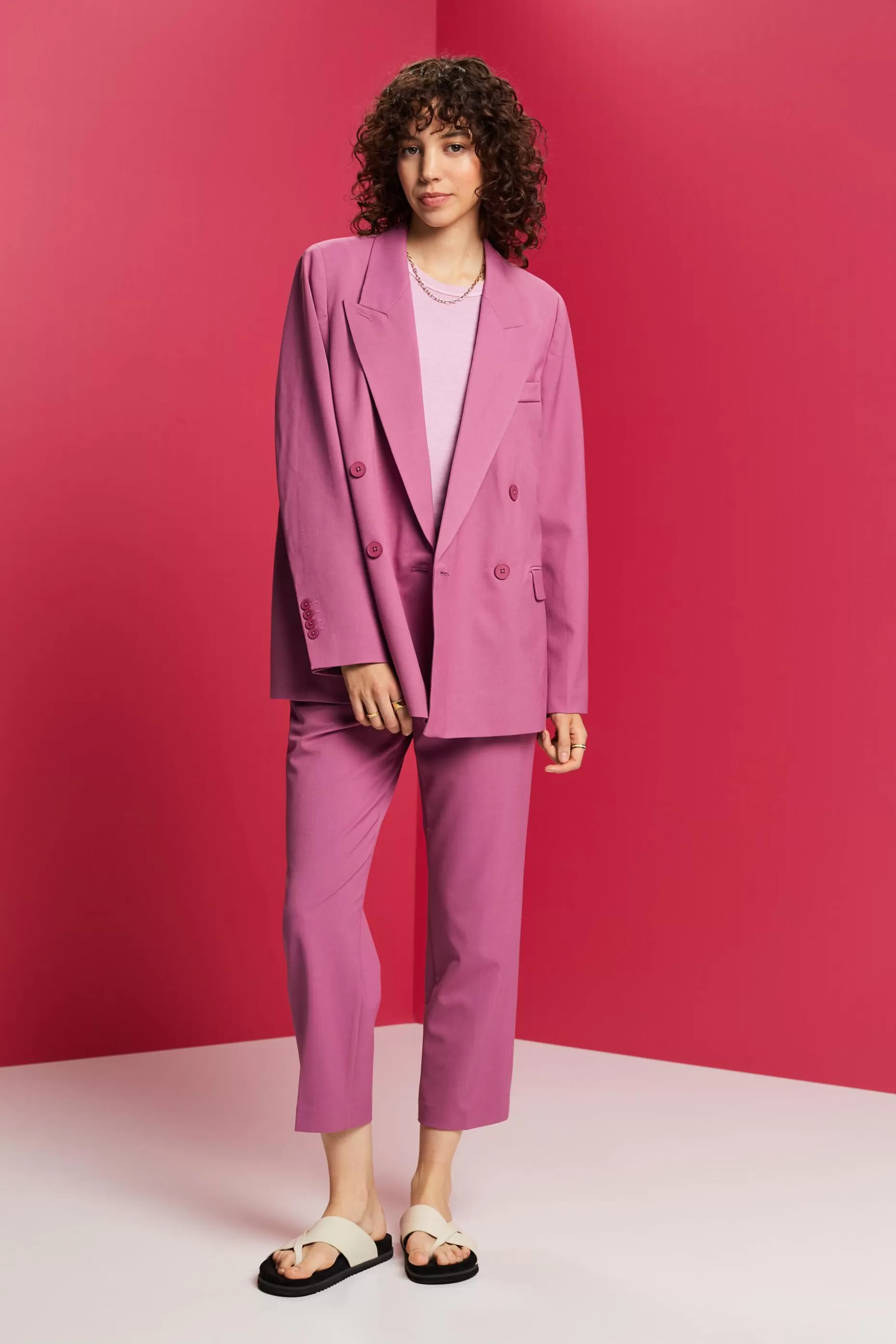 ESPRIT Double-breasted blazer at our Online Shop *Women Clearance 60%-70% Off