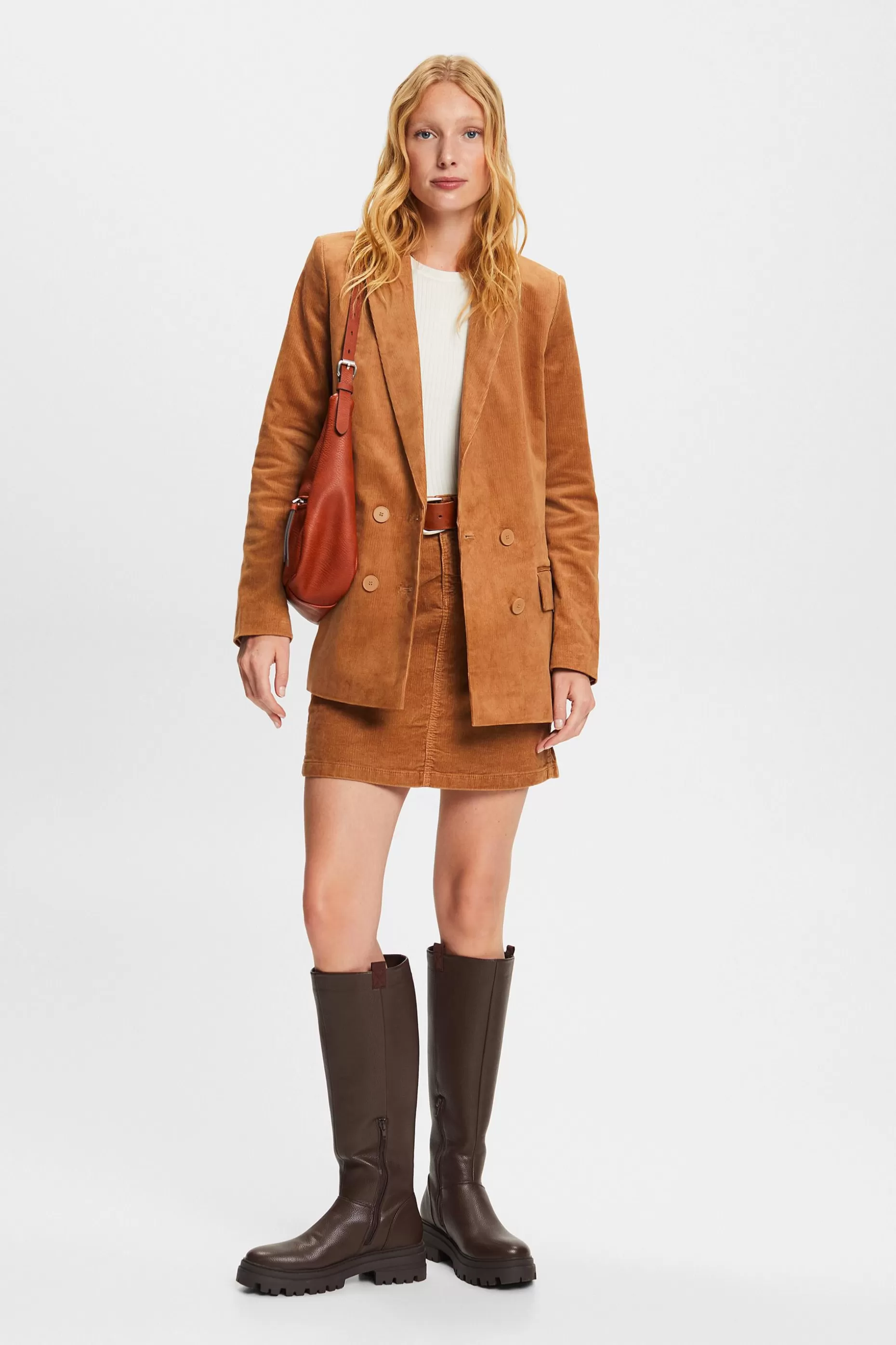ESPRIT Double-Breasted Corduroy Blazer at our Online Shop *Women Tops