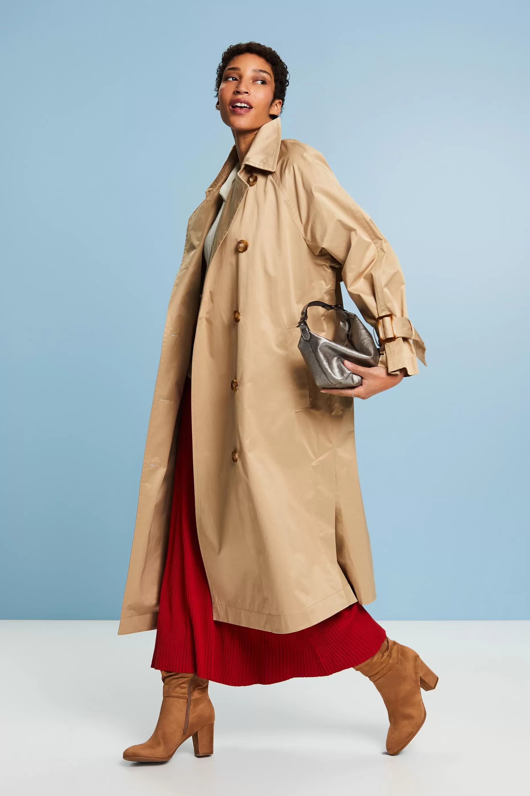 ESPRIT Double-Breasted Trench Coat at our Online Shop *Women Jackets + Coats