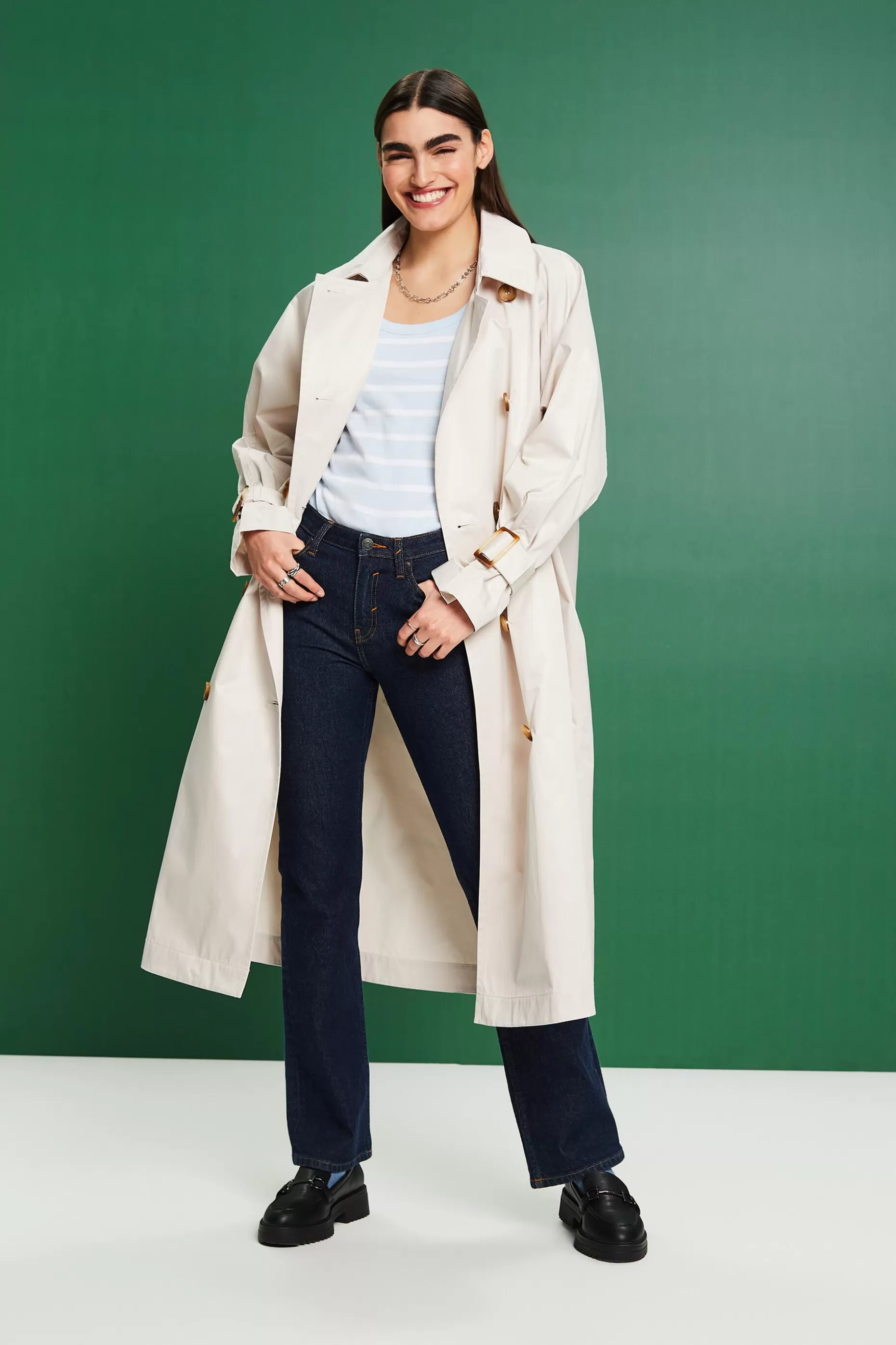 ESPRIT Double-Breasted Trench Coat at our Online Shop *Women The Spring Edit